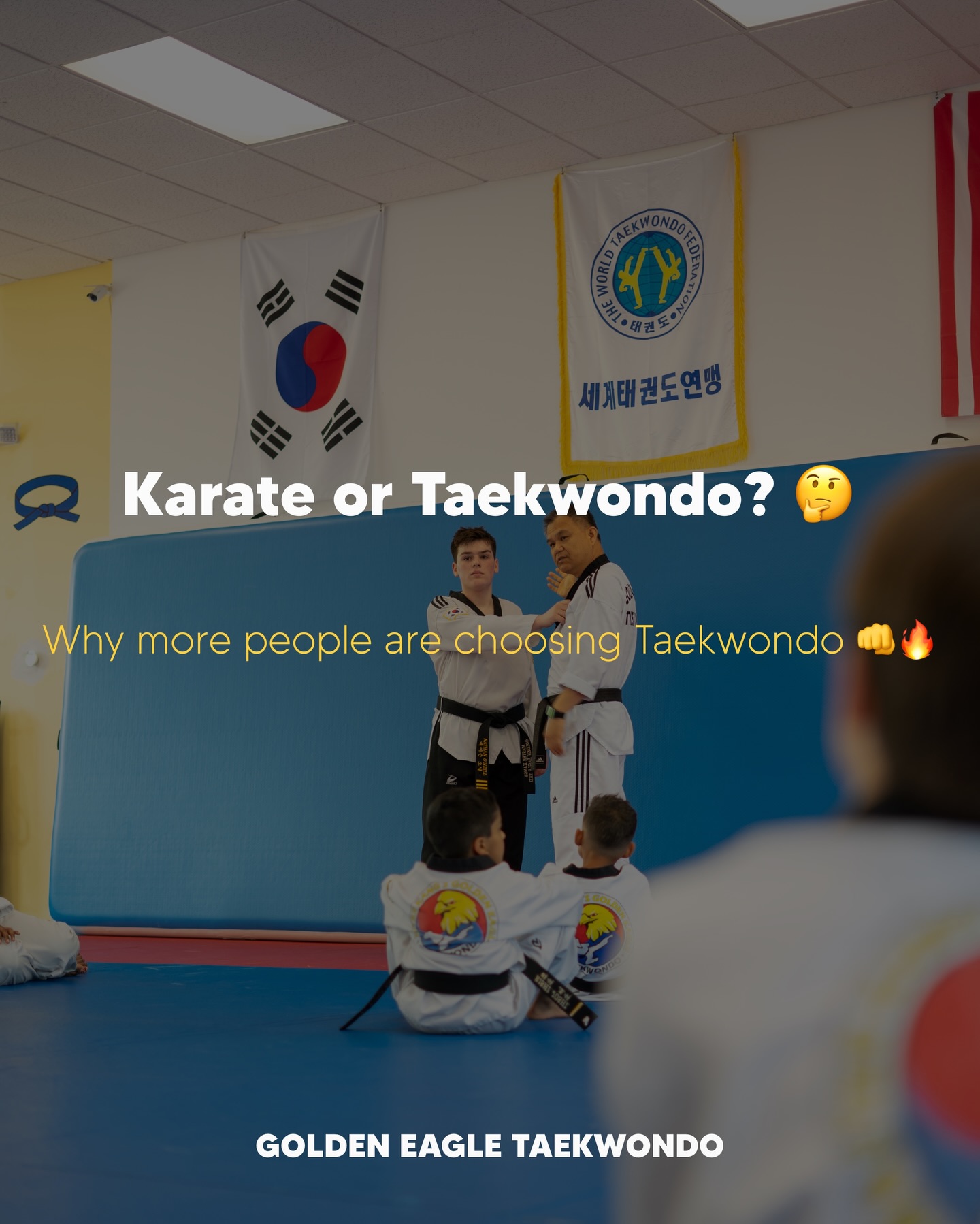 Karate or Taekwondo… which one is right for your child? 🤔
Both are great—but Taekwondo brings something different.
⚡ Faster movements
🥋 Olympic-level training
💪 Builds confidence, discipline, and focus
At Golden Eagle Taekwondo, we don’t just teach kicks—we help students grow stronger mentally and physically every single class.
The best way to know? Try it yourself 👊
🎉 First class is FREE
📍 Located in Huntersville
Golden Eagle Taekwondo
☎️ : 704-992-9556
📧 : goldeneagletkd1@gmail.com
🌐 : www.getkd.com
📍 : 13020 Rosedale Hill Ave Huntersville, NC 28078
#taekwondo #taekwondokids #taekwondofamily #huntersvillenc #martialart