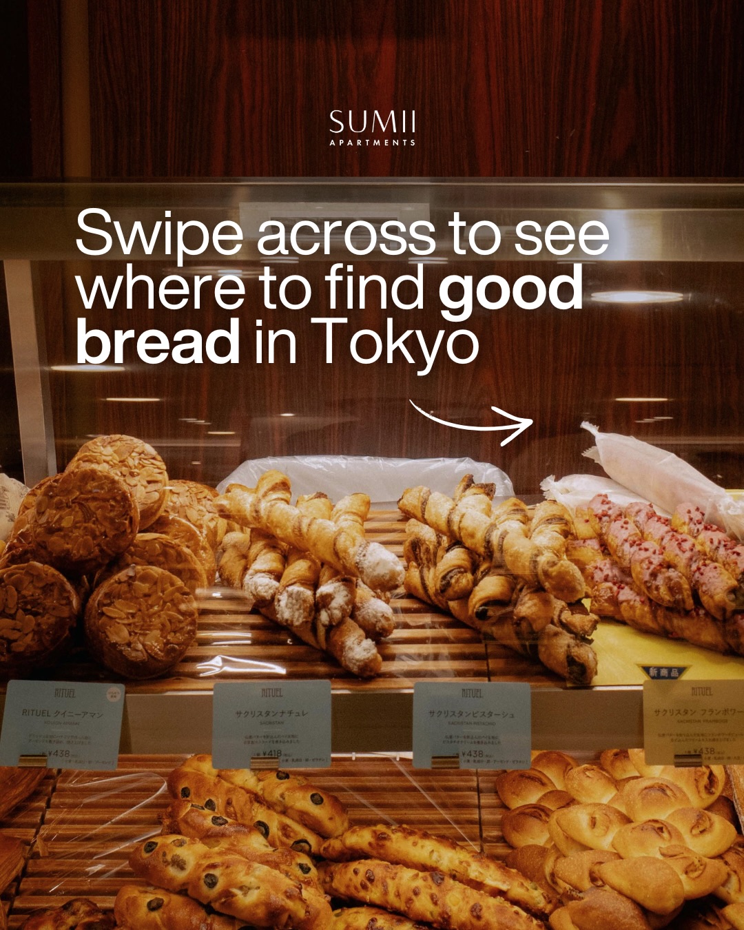 Tokyo has no shortage of good bread, and no matter where you are in Tokyo, you probably live near one of these high-quality bakeries.
Rituel brings French-trained technique to seasonal viennoiserie across locations in Toranomon and Shinjuku.
Andersen has been threading Danish pastry culture into daily Tokyo life since the 1960s, with buttery danish and hearty loaves that feel made for a leisurely breakfast at home.
And Hokkaido-born Penguin Bakery does one thing exceptionally well: everyday bread made from premium northern wheat with a soft chew that’s hard to find anywhere else.
Do you have a favourite bakery in the city? 🥐🥖
Find your Tokyo base with SUMII. No key money. No agent fees. No surprises. Just a home in the right neighborhood, ready when you arrive.
livesumii.com
#livesumii #liveintokyo