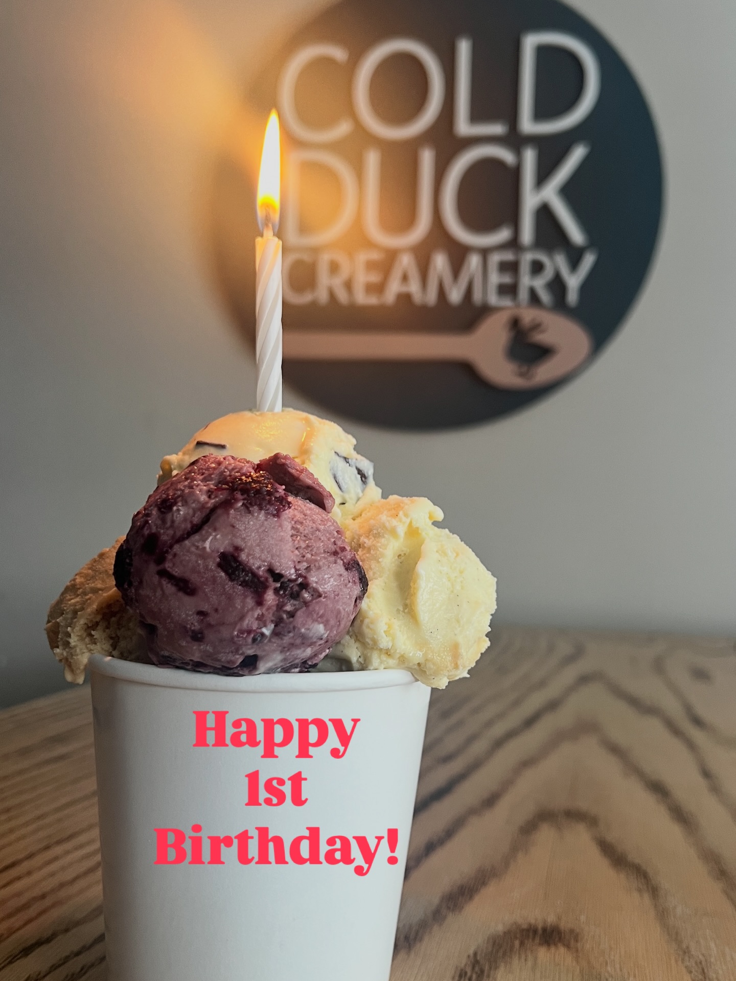 One year in and we are still a little in awe of it all.
Cold Duck Creamery started with a small batch mindset and a big belief that people would fall in love with something made a little differently. You showed up, spread the word, and kept coming back for more.
To our customers, friends, and family, thank you for being behind us every step of the way. From early taste tests to busy market days and late night churning, this first year has been built on your support.
We are excited for what comes next. New flavours, new ideas, and more ways to share what we love making with you.
Year one is just the beginning 🎂🦆