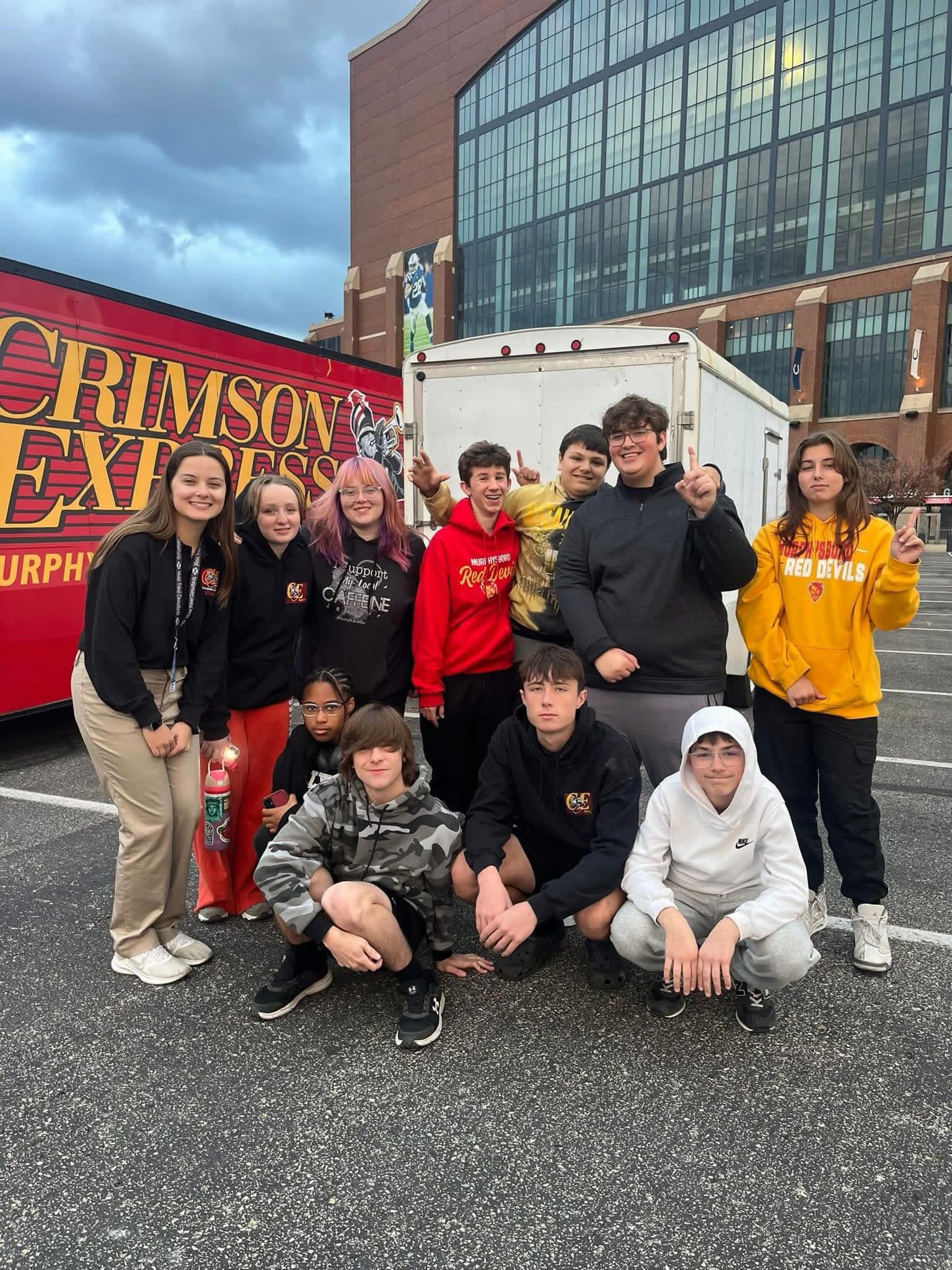 Congratulations, Ms. Mackenzie Riedy, on her final day of student teaching with the CUSD 186 Band program. She has done it all, and we are very grateful to have had her this semester. She will conduct at our Spring Concert Tuesday night and graduate on Saturday, May 9th, from SIU Carbondale with her Bachelor of Music; with emphasis in Music Education. We thank her for everything she's done for our students and for what she will continue to do on our marching band staff next fall. We also wish her luck in graduate school as she begins work on her Master's in Percussion Performance at SIUC in August. Great work once again, Ms. Riedy!