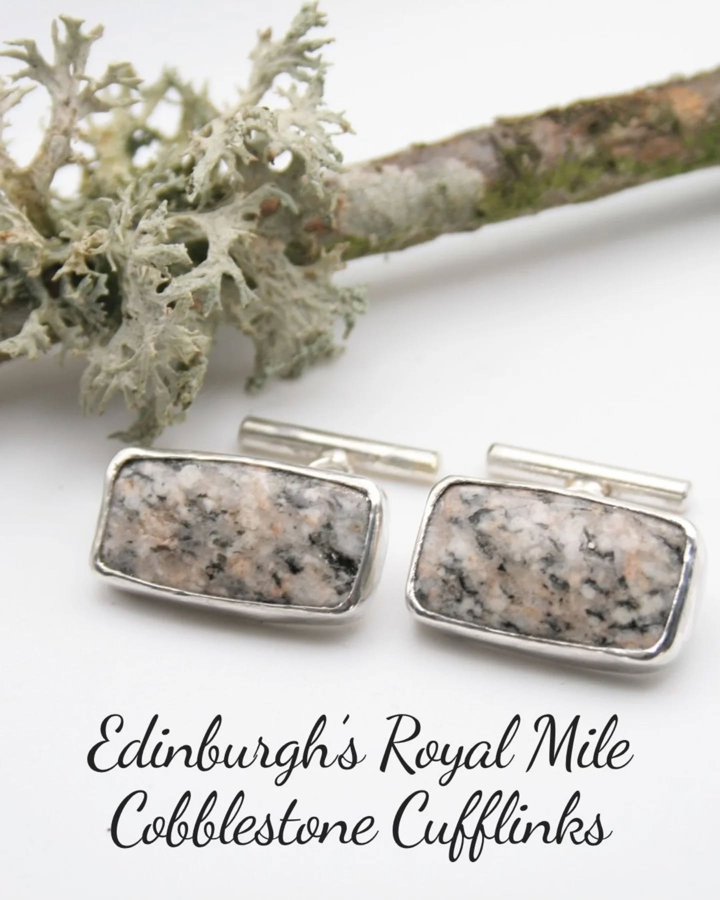 Are you looking for a graduation gift? These cufflinks would make a perfect gift for someone graduating from a Scottish university. They have been handmade in Scotland, hallmarked in Scotland and the stone is a piece of Edinburgh's Royal Mile cobblestones. Wouldn't they be a wonderful reminder of someone's time spent studying in Scotland?
They will be delivered gift wrapped and all ready for graduation day. If you have any questions about them please get in touch.