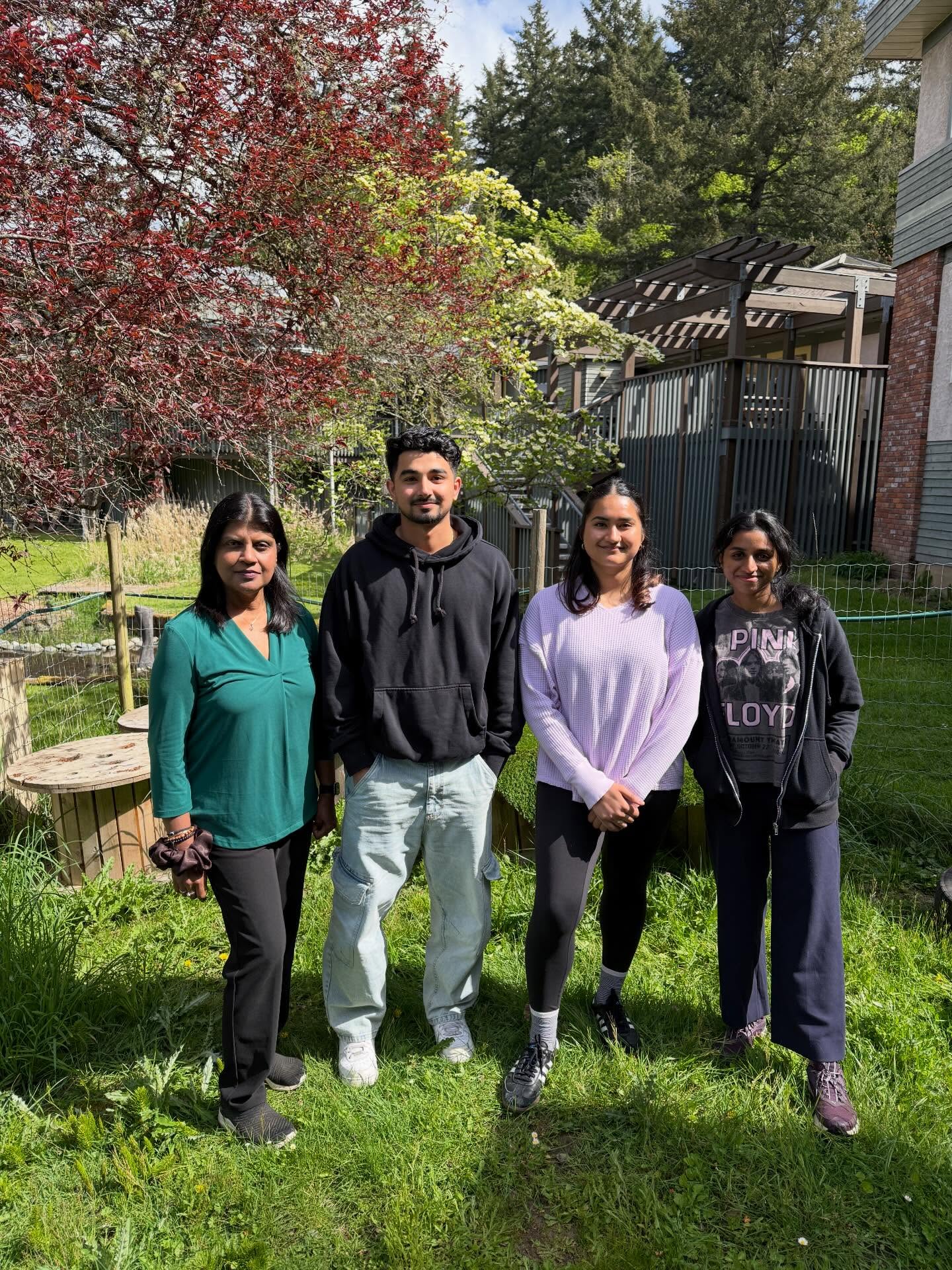 🌻 We would like to introduce our Sunflower classroom teachers 🌻
Starting from the left:
Mrs Bernie, Mr Ashu, Miss Prabh & Miss Ria
Children in the sunflower classroom have an exceptional team to help them grow and bloom! We are grateful for the energy that Ashu brings, both inside and outside - he is the master of games on the playground. Bernie is a steady, kind and consistent teacher whose influence lasts a lifetime. Prabh has flourished in her new role this year and brings laughter and smiles into every room. Ria connects to the children she supports one on one, as well as all the rest; she is a natural model of inclusion and support. There is a lot of heart inside our smallest classroom, and all our classrooms. Each team has their own needs and routine, but they all come together throughout the day to balance ratios, cover breaks and supervise the playground. Each teacher gets to know every child in the school and that is one piece of what makes IMHS wonderful.
#yyj #islandmontessori #school #teachers #earlychildhood