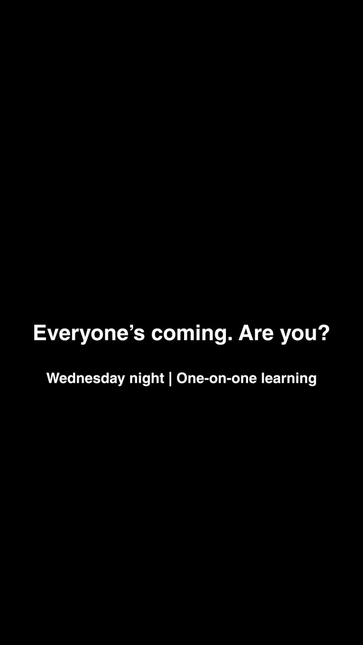 Everyone’s coming… so what’s going on here? 👀
Come see for yourself every Wednesday night starting at 6:30 PM till 9. 📍
One-on-one learning. Good food. Good energy. 🤸
