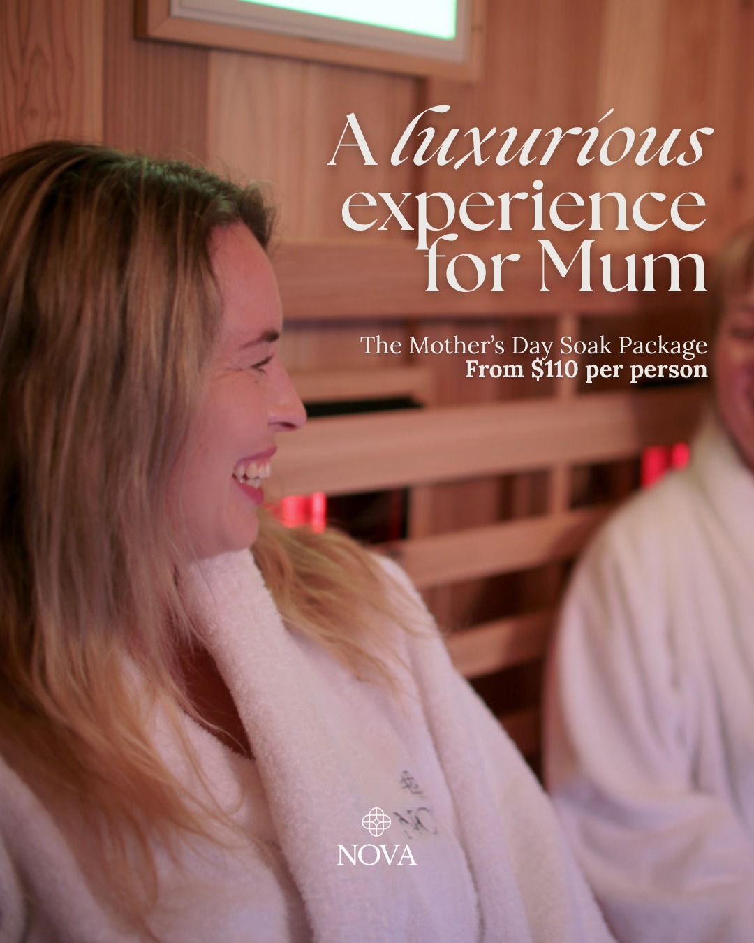 She deserves more than just a gift.
She deserves time to slow down, to breathe, to feel truly cared for.
Our Mother’s Day Serenity Soak is a thoughtfully curated bathhouse experience set within our outdoor, all weather zen garden courtyard. A space where Mum can unwind between infrared heat, magnesium immersion and cold therapy, allowing her body and mind to fully reset.
With the choice of 60, 90 or 120 minutes, plus a luxury spa essentials pack, micro finishing facial, beverage and a delicious DEVA cacao chocolate, every detail has been designed to support deep relaxation.
Whether you gift her time on her own, share the experience together or treat her and a friend, it is a beautiful way to give back.
Available May 10th to 17th only.
Book the Mother’s Day Soak or purchase a gift voucher via the link in bio ✨
#novaholisticspa #mothersday #hobartspa #wellnessgift #bathhouseexperience #holisticwellness #giftideas #selfcaregift