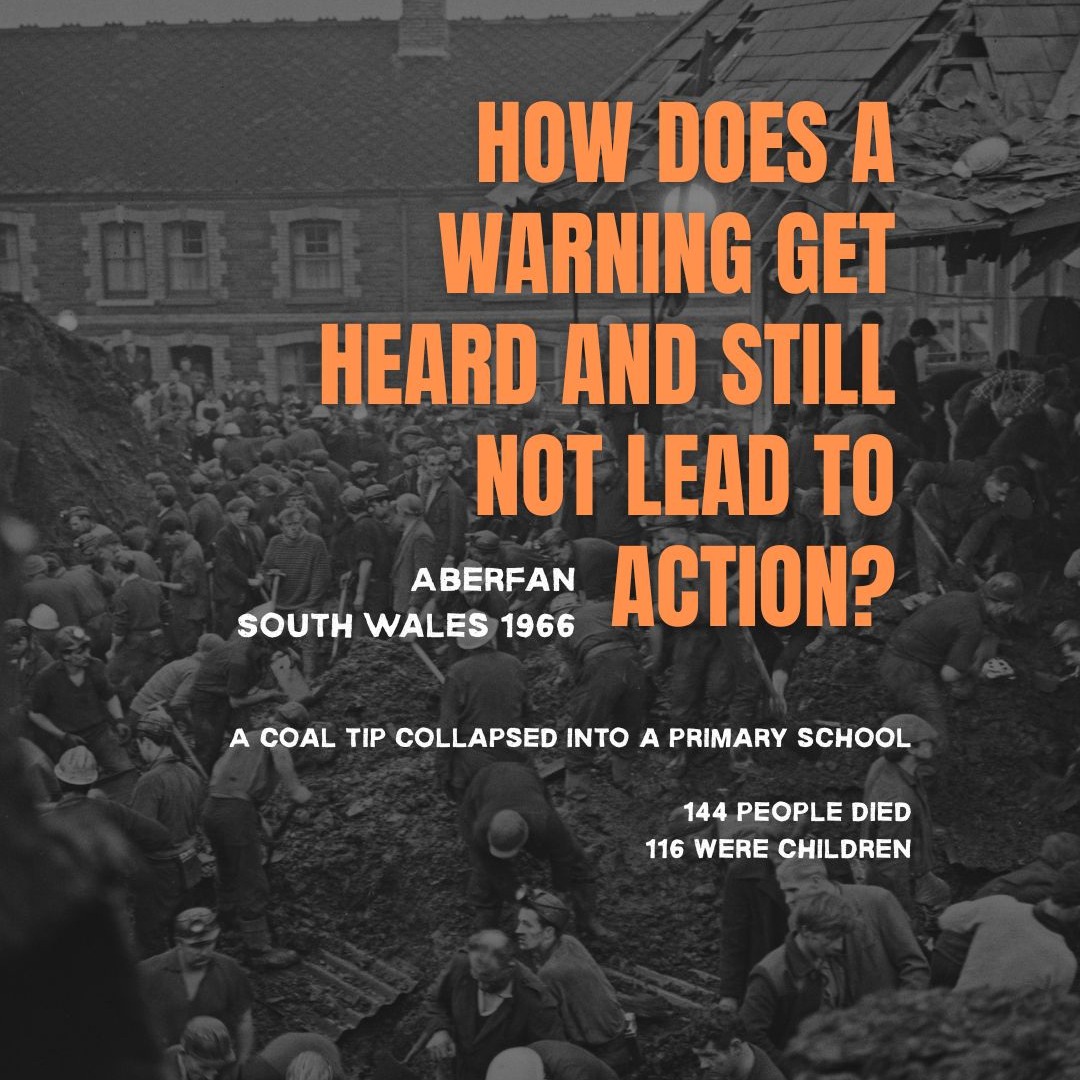 How does a warning get heard
and still not lead to action?
Aberfan was a mining village in South Wales. In October 1966, a coal waste tip collapsed after heavy rain and slid down the hillside into Pantglas Junior School.
ā144 people were killed, including 116 children who had just arrived for the school day.
The 1967 tribunal showed how organisations can turn danger into an administrative problem until it becomes a catastrophe.
This was not a sudden, unknown risk.
People had been worried for years.
š“ The tip was described as unstable
š“ Concerns were raised
š“ Fear was spoken about when it rained
They knew this at the time.
Not afterwards.
But as those concerns moved upwards, something changed.
š Anxiety became āoverreactionā
š Warnings became āminor issuesā
š Urgency faded
Nobody said, āletās ignore this.ā
The risk stayed. It just stopped feeling serious enough.
And when a problem threatens budgets, reputation or routine, organisations get very good at making it feel smaller than it is.
This is not rare.
It happens in workplaces every day:
š“ concerns relabelled
š“ warnings absorbed
š“ urgency dissolved
So the real question for any leader is this:
ā
Can you sit with unease?
ā
Can you hold onto a concern that is not yet proven?
ā
Can you hear āthis doesnāt feel rightā without shutting it down?
Facts matter. But feelings decide what gets done.
š That is the emotional life of organisations.
This is one of the core ideas in The Emotional Life of Organisations
Business Book Awards 2026 finalist