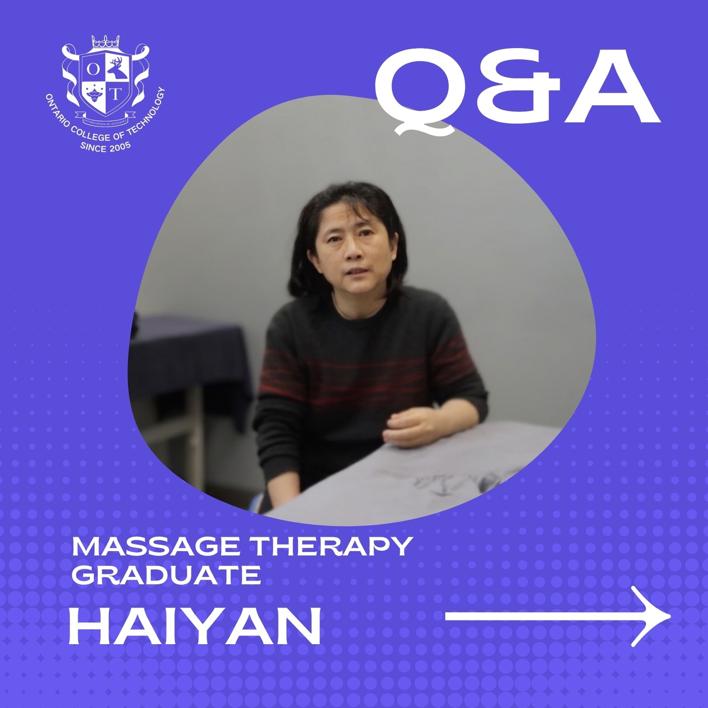 Listen to the inspiring story of our graduate, Haiyan!
As an adult, pursuing full-time studies while balancing family, work, and academics is truly admirable. However, the thought of graduationāwhere becoming a licensed professional means not just supporting a family, but launching a rewarding lifelong careerākeeps our students motivated šŖ #massagetherapy #rmt #massagetraining #massagecourse #torontomassage #ocot #ontariocollegeoftechnology