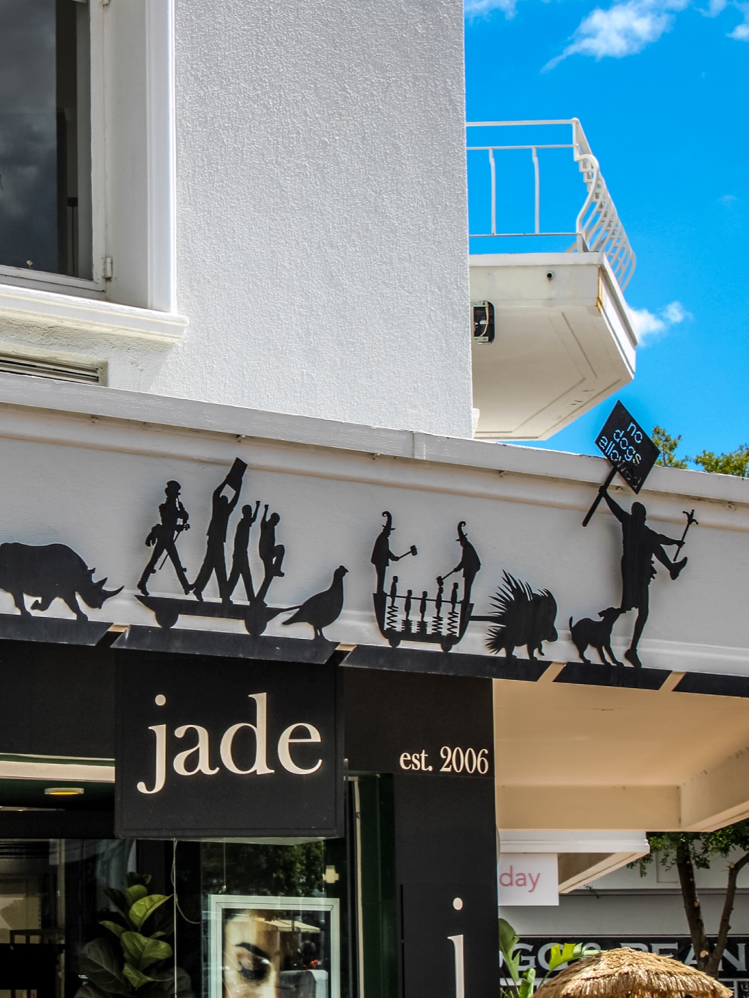 THE CARNIVAL (NO DOGS ALLOWED) by Jaco Sieberhagen
2013 | Mild steel and paint | Between Bird Street & Mill Street (opposite Checkers)
The first hit song I can remember listening to was the 1968 Four Jacks and a Jill hit “It’s a strange, strange world we live in, Master Jack.” For a seven-year-old boy, the world then seemed excitingly strange with so many experiences to discover. Forty-five years later, the carnival seems even more curious with so much more to try and make sense of. My fellow countrymen and women never cease to fill me with wonder as to the extent they would go to entertain us. The Carnival finds form in a satirical procession of animals where the social hierarchies of everyday life, as well as ready-made truths, are profaned and overturned. Consequently, opposites are turned upside down; fools become wise, and kings become beggars. This artwork is my humble effort to give form to what I see, experience, and notice in an effort to comprehend it all. Unfortunately, I must confess that after careful consideration, I am no closer to making any sense of the carnival. I can only join Glenys Lynne in singing: “It’s a strange, strange world we live in, Master Jacob.” - @jacosieberhagen
Learn more → sost.co.za/artwork/the-carnival
Dreamscapes - Form and space through curious eyes curated by Dr Mike Mavura @mikemavura_ | 26 February 2026 – 30 January 2027
Presented by the Stellenbosch Outdoor Sculpture Trust, @visitstellenboschnow, and proud patron, Private Clients by Old Mutual.
#SOST #Dreamscapes #Stellenbosch #JacoSieberhagen #WealthCurated