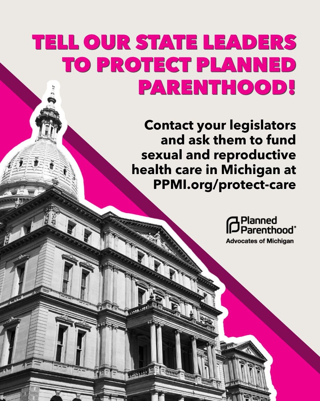 🚨 ACTION ALERT 📢 : Over the last year, the Trump administration has waged a relentless attack on Planned Parenthood, cutting hundreds of millions of dollars in federal funding for sexual and reproductive health care. Here in Michigan, we have done everything we can to continue serving everyone who relies on Planned Parenthood, but we can’t continue this fight alone.
If state leaders don’t act now to fix the problem Congress created, Planned Parenthood patients in Michigan will pay the price. Health centers will close, making it harder for people to get the care they need or forcing them to go without essential, life-saving care altogether.
Other states have already acted to stabilize funding for providers. Michigan can do the same. The only question is whether our leaders will act in time. Tap the link in our bio or visit PPMI.org/protect-care to send a message to your elected representatives asking them to take action, before it's too late.
#PureMichigan #MILeg #CallToAction