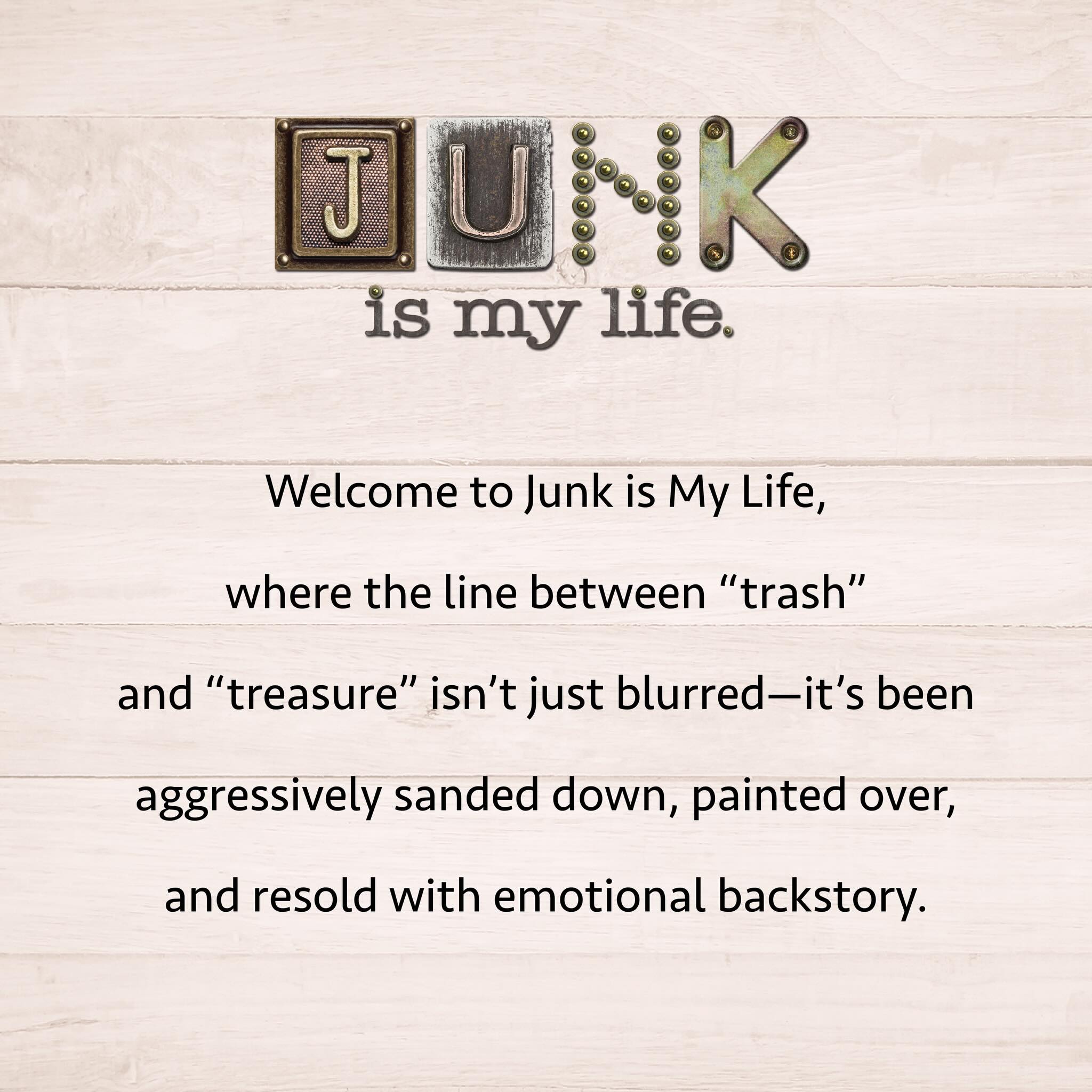 Follow along on our adventures! #junkismylife #vintage #upcycle #garagesalefinds #trashtotreasure