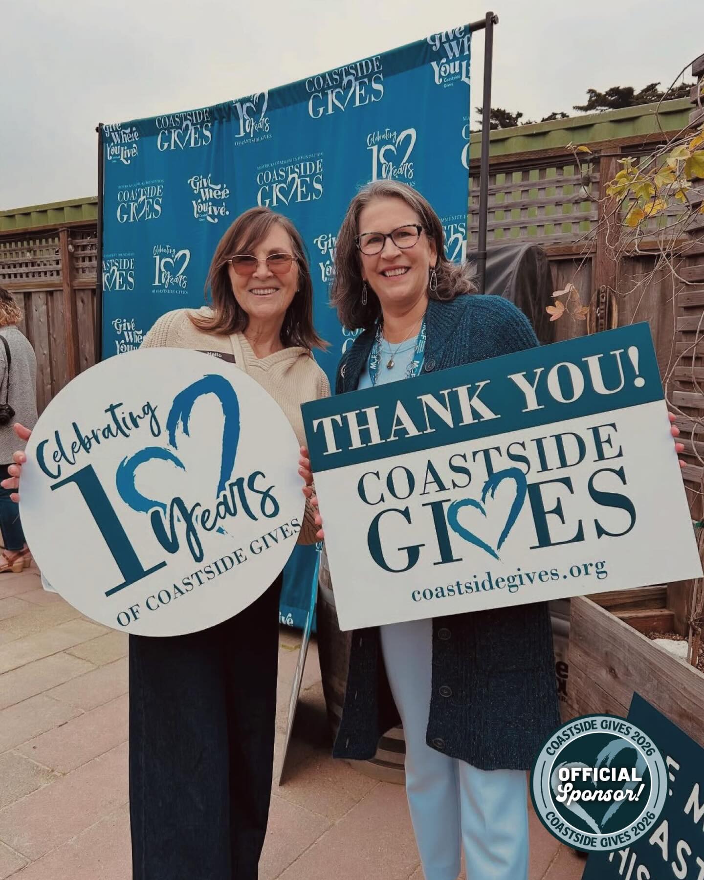Thank you so much to the wonderful ladies of @palermopropertiesteam for sponsoring Coastside Gives: @stephaniesillsrealty, @khagen.compass (pictured), and @shanti_minkstein_realtor! This powerhouse team is your Key to Coastside Real Estate. Be givers just like them today at the link in our bio!