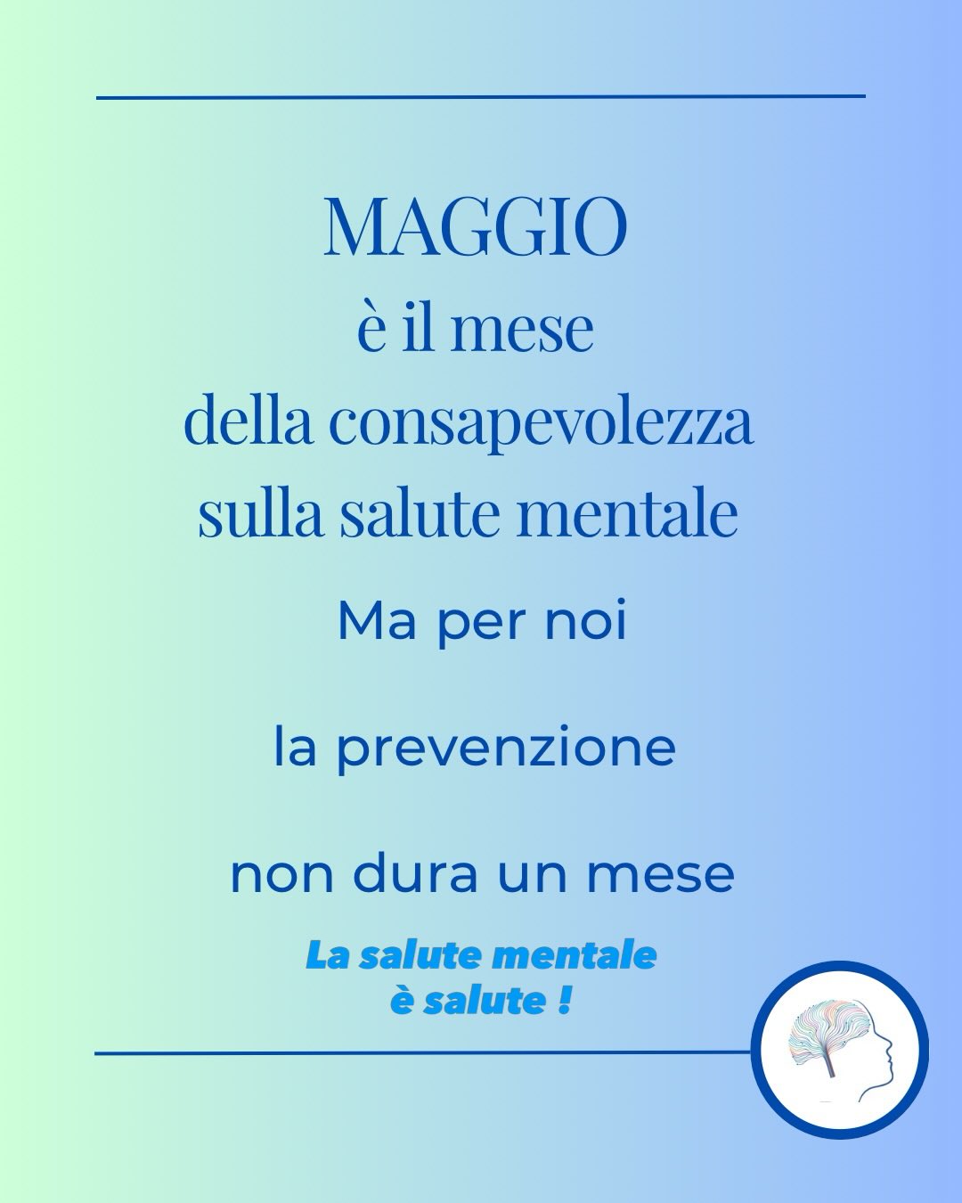 Maggio è il mese dedicato alla salute mentale.
Ma per noi la prevenzione non è legata a una data, bensì a un impegno quotidiano.
A Comnetomentere crediamo in una salute mentale che passa dalla consapevolezza, dalla prevenzione e dalla possibilità di intercettare precocemente la sofferenza psicologica.
Durante il mese di maggio saremo presenti con iniziative di sensibilizzazione e incontri. Inoltre, se ci farai una domanda nei commenti, risponderemo molto volentieri.
Perché la salute mentale è salute, e riguarda ciascuno di noi !
#salutementale #psicologia #psicoterapia #psichiatria
@benedettaaddorisio_psicologa @camilla_chelini @magni.nicoletta @deluca_lisa @racheleballini.psicologa @stefaniarighini_