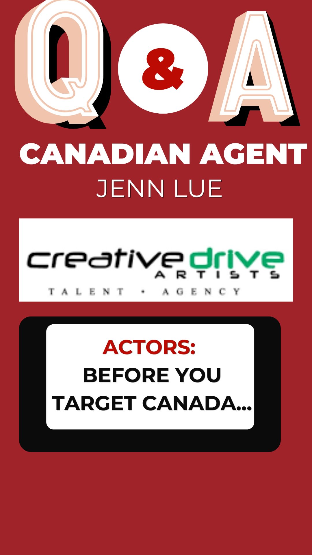 Thinking about Canada? 👀
There are a few things actors are not always seeing behind the scenes right now...
Had a really interesting convo with a Canadian agent on the current landscape, opportunities, and what actors should actually know.
▶️ Full replay inside Actors Biz along with many more conversations with agents, managers, casting directors, and industry pros 👉🏻 link in bio!
#canadianactors #actorsofinstagram #actingcareer#actingcareer #actorsbiz