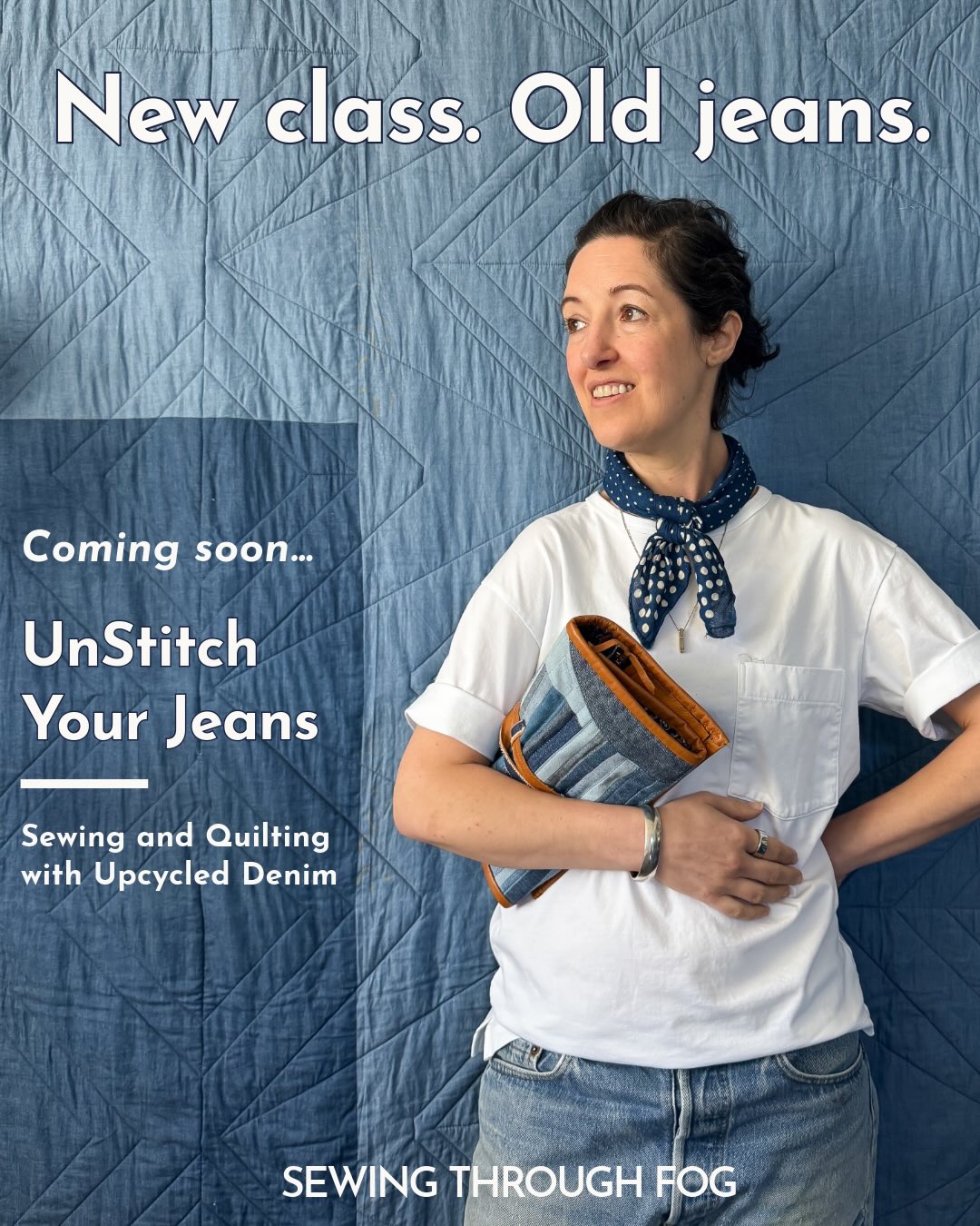 Something I’ve been working on for a (long) while. UnStitch Your Jeans is my new on-demand class on sewing and quilting with upcycled denim. From anatomy and fiber content all the way through to choosing projects. 7 modules, a PDF workbook, and a ton of denim knowledge (likely more than you asked for).
And all in my unique teaching style. Because sure, you could ask ChatGPT, but I promise it’s more fun when I show you 😉.
Comment “Unstitch” and I’ll message you a link to more info.