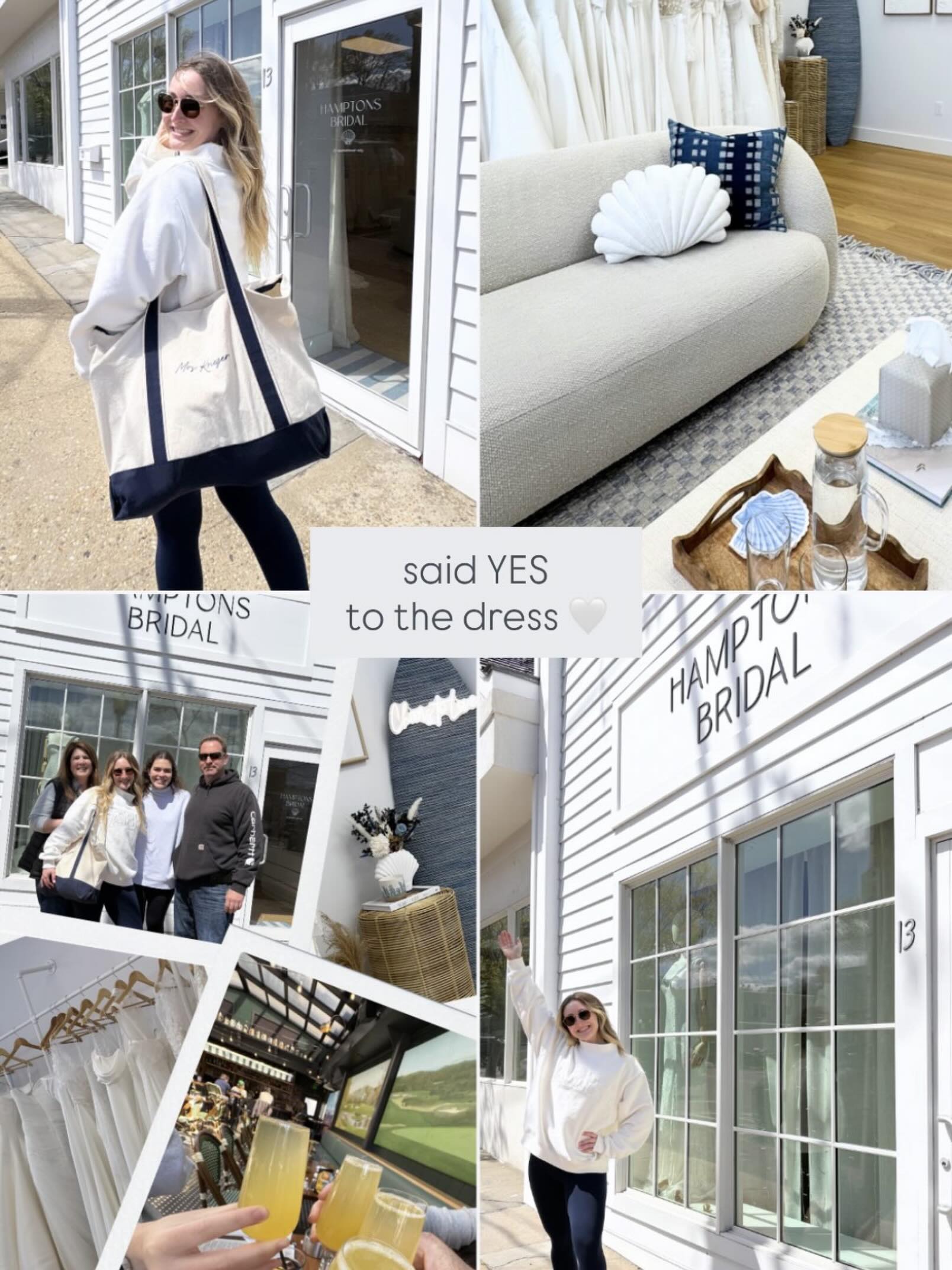 Our gorgeous bride @sarah_dempsey_ said YES! 🥂 (and made this adorable collage that we’re obsessing over) 🤍