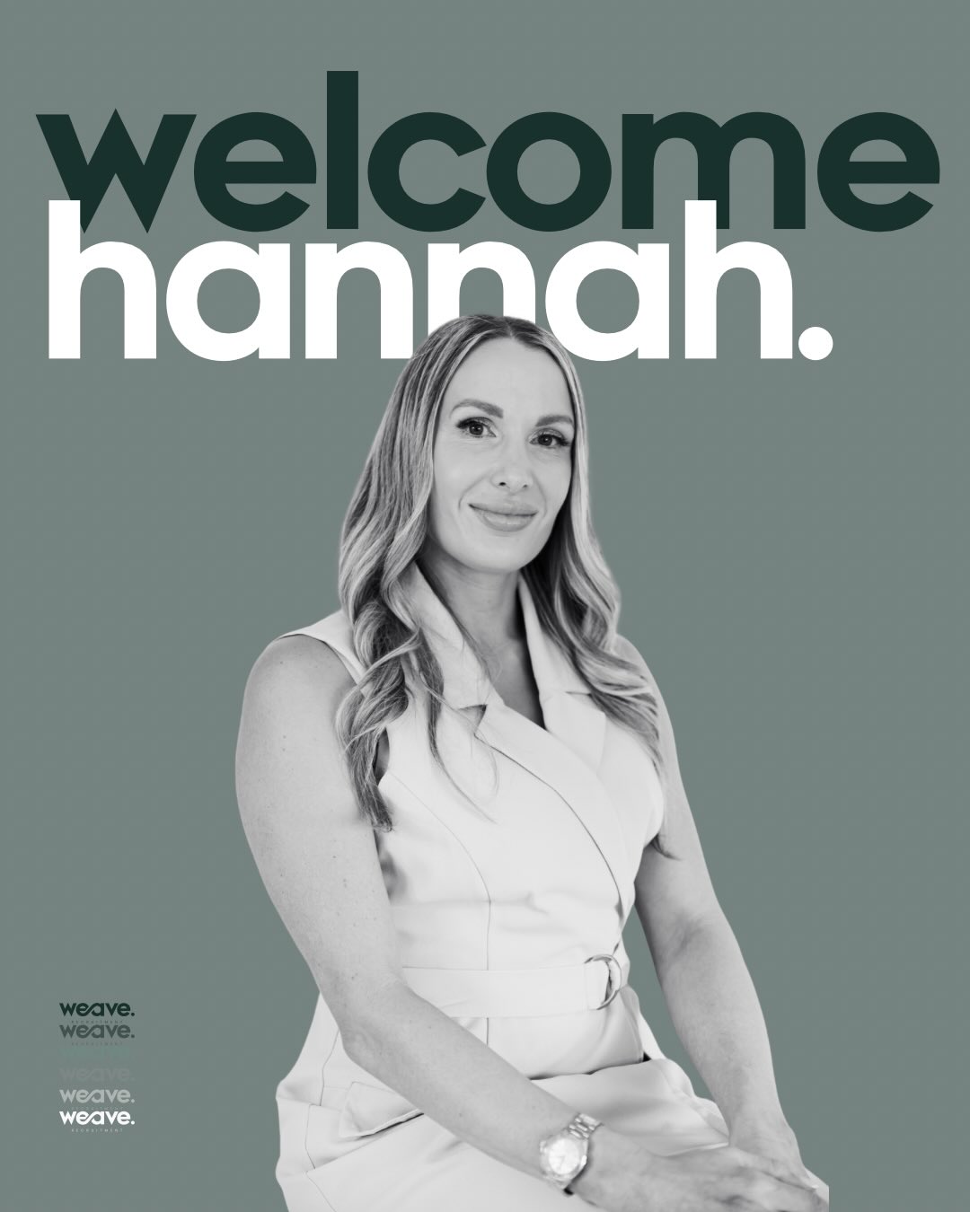 We’ve got news.
We are excited to welcome Hannah to the weave. Recruitment team.
Some people you just know. Hannah joins us as People Insights & Operations Manager. Ten years across banking, recruitment, and professional services. She brings the kind of operational rigour that keeps a business running well and a genuine belief that relationships are at the centre of everything.
Hannah is a proud mum to two young boys. She values the outdoors, cooking, staying fit, and wholesome weekends with her family.
Hannah joined weave. because she wanted to work somewhere that puts people first. That is exactly what we are building. A firm where relationships matter, where integrity is not a talking point, and where the work means something.
Welcome, Hannah.