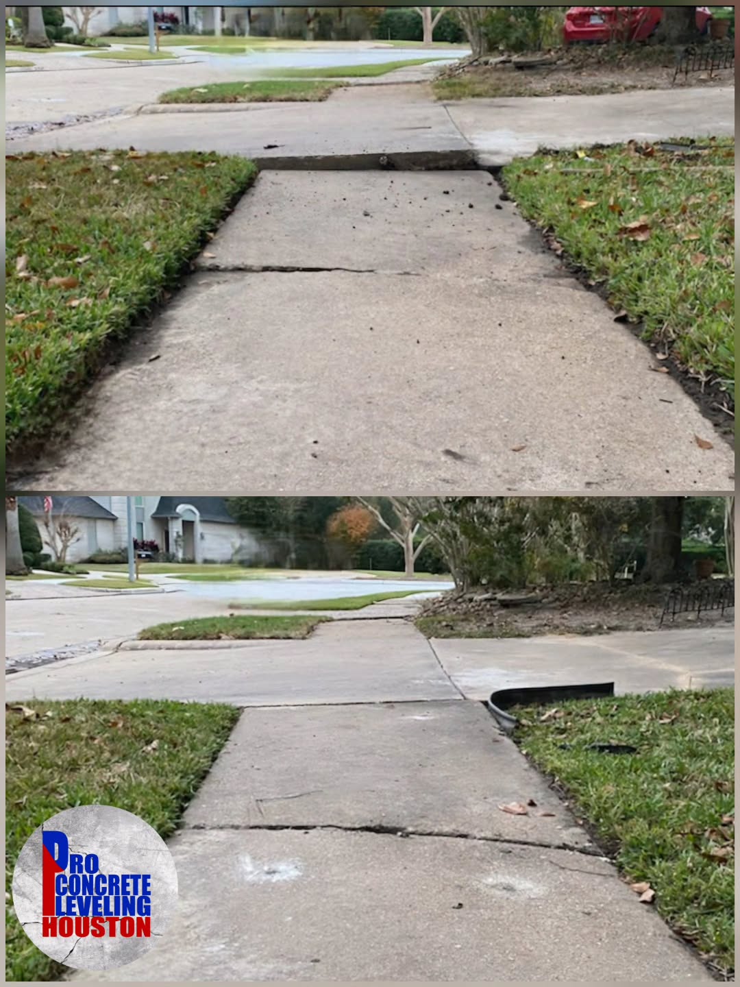 🚫 Uneven Concrete Is A Serious Trip Hazard🚫
One raised sidewalk slab can lead to painful falls, injuries, and costly liability for homeowners or businesses.
Don’t wait until someone gets hurt. We safely lift and level sinking sidewalks, driveways, patios, and walkways using our fast, eco-friendly polyfoam process. No messy replacement needed!
●FREE ESTIMATES
●Insured & Trusted
●Commercial & Residential
●Family Owned & Operated
Call or Text Today- 832-494-1234
Proconcretelevelingofhouston.com