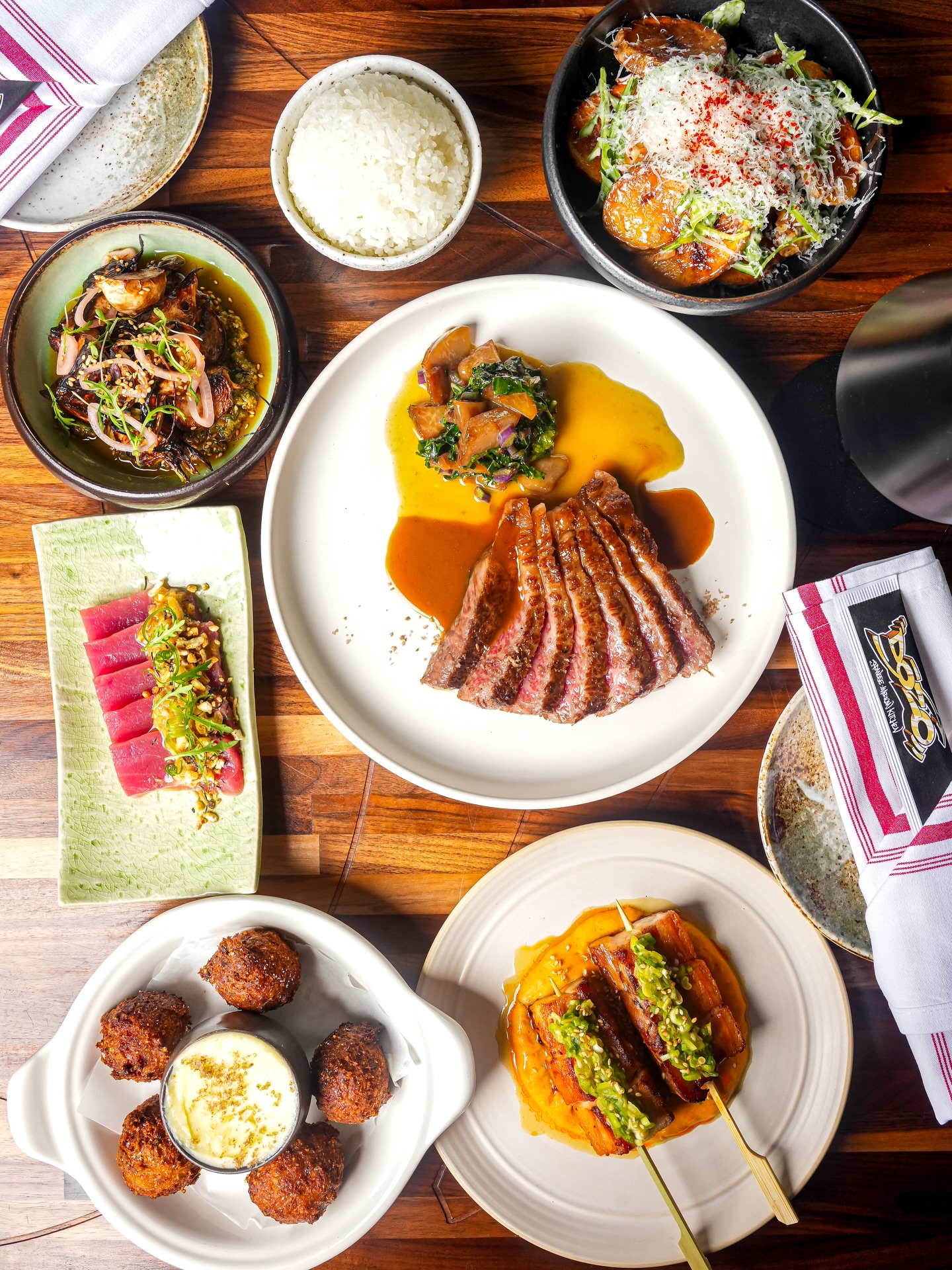 Swipe to start eating 🥢 Here’s a few items to order the next time you’re coming for dinner at DŌZO!
-A5 wagyu denver steak
-bluefin tekka don
-pork belly kushiyaki
-roasted hakurei turnips
-hushpuppies
-crispy potatoes
Dinner starts at 5pm, as well as our Waitlist linked in our bio. See you tonight!
#charlottefood #dilworth #discoverclt #ourfoodstories