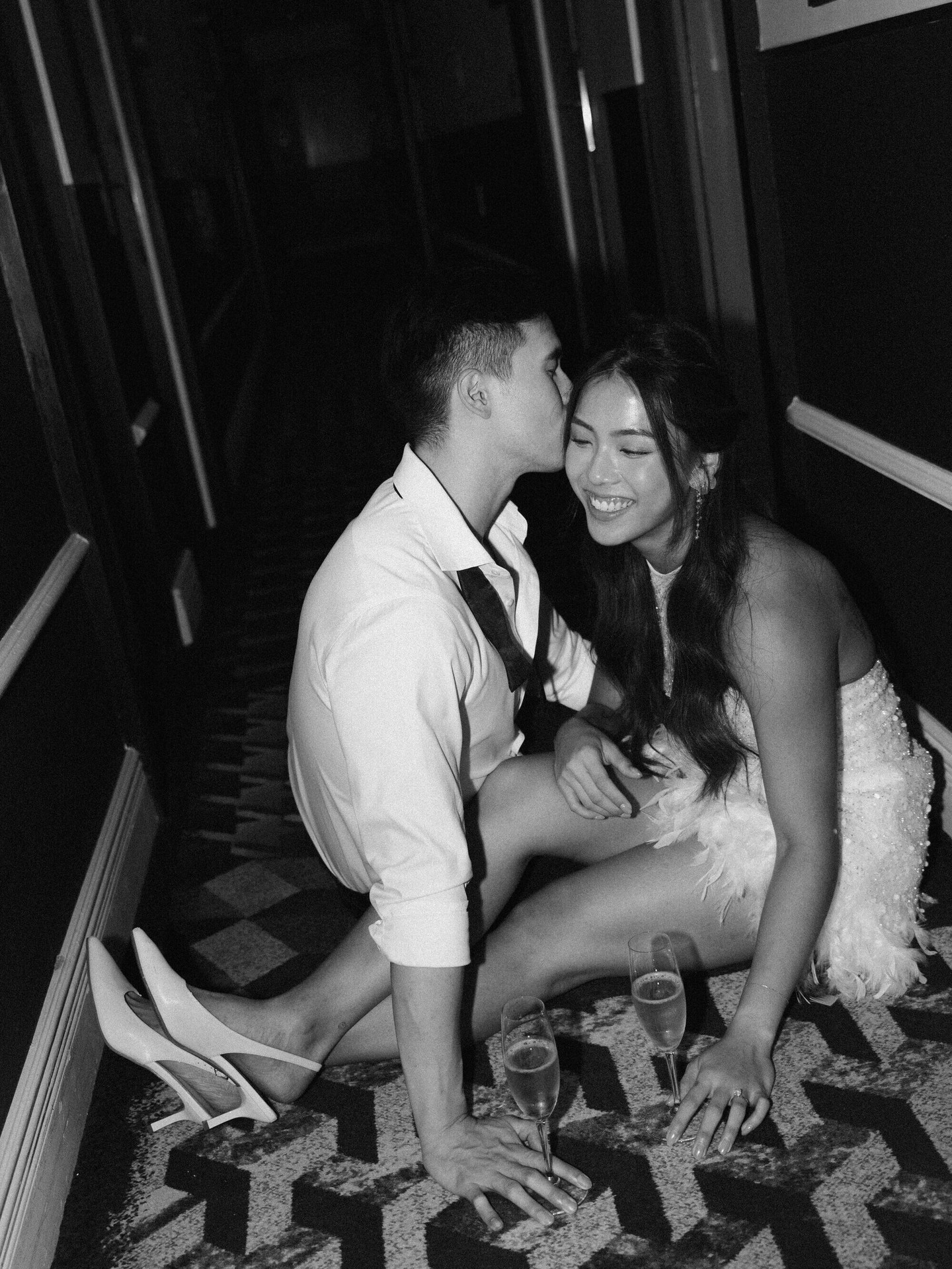 Champagne lingering, diamonds still on!
#afterpartybride #afterweddingparty #minigown #afterparty #sgbride