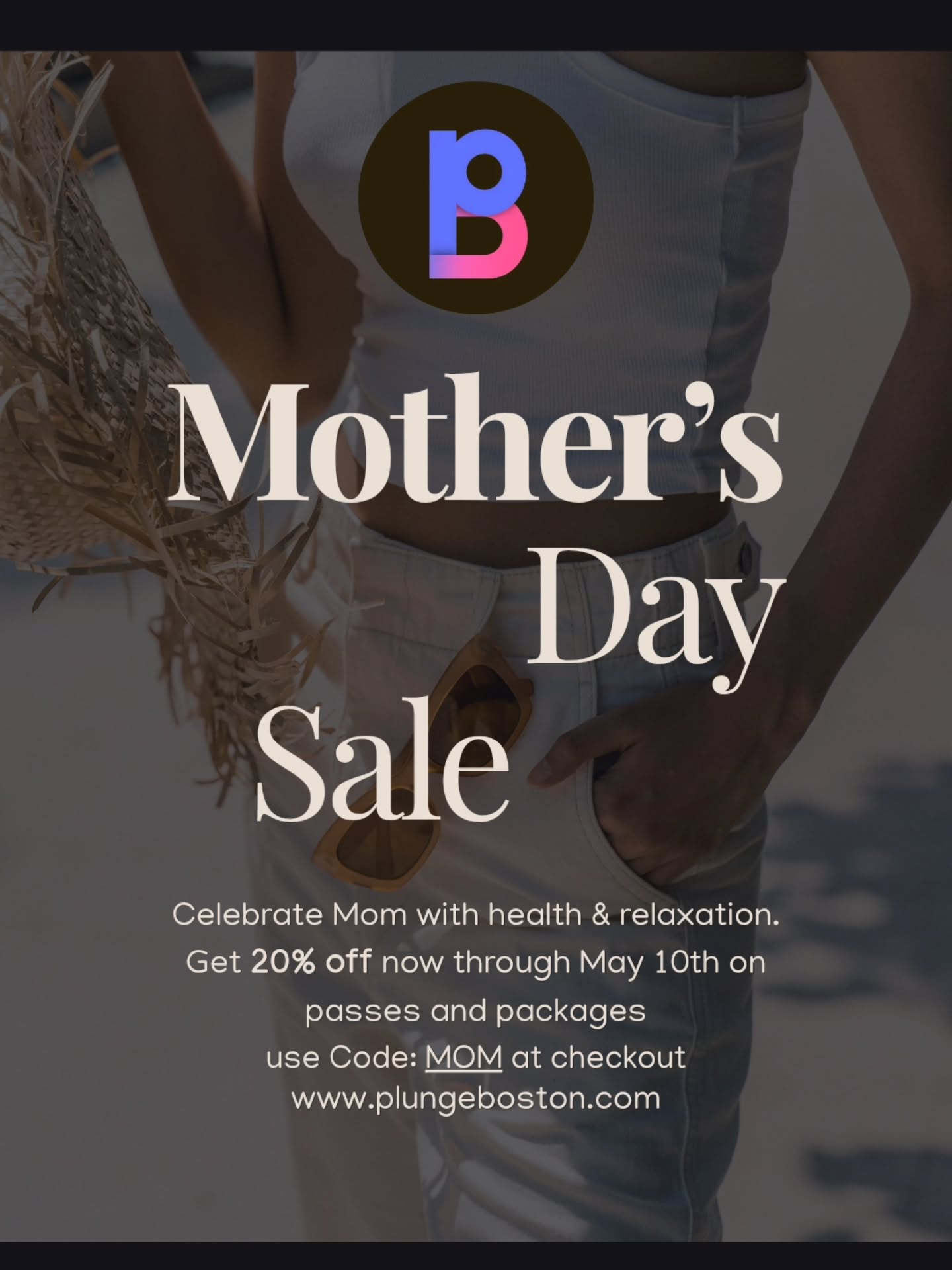 Mother’s Day Sale is LIVE 🌸
Now through May 10th, take 20% OFF any day pass or package at Plunge Boston. Use code MOM at checkout.
Whether it’s for mom, your partner, or yourself, this is your sign to slow down, reset, and feel better.
Cold plunge. Sauna. Red light therapy, & compression therapy.
All in one place.
🎁 No expiration
🎁 Easy to gift
🎁 Even better to use
Lock it in before it’s gone.
#PlungeBoston #MothersDayGift #WellnessGift #Recovery #SelfCare