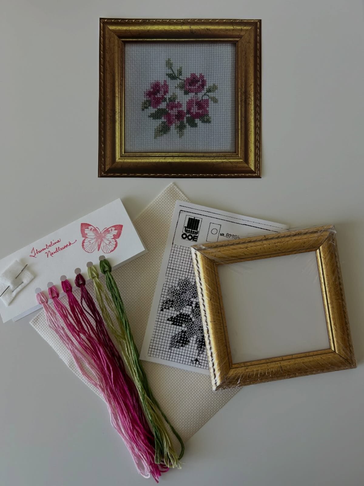 The perfect Mother’s Day gift!! 💖 This beautiful rose wall hanging kit is a wonderful weekend or beginner cross-stitch project. Just listed on our website, and only five available!
#thumbelinaneedlework #crossstitch #crossstitchflowers #mothersdaycrossstitch