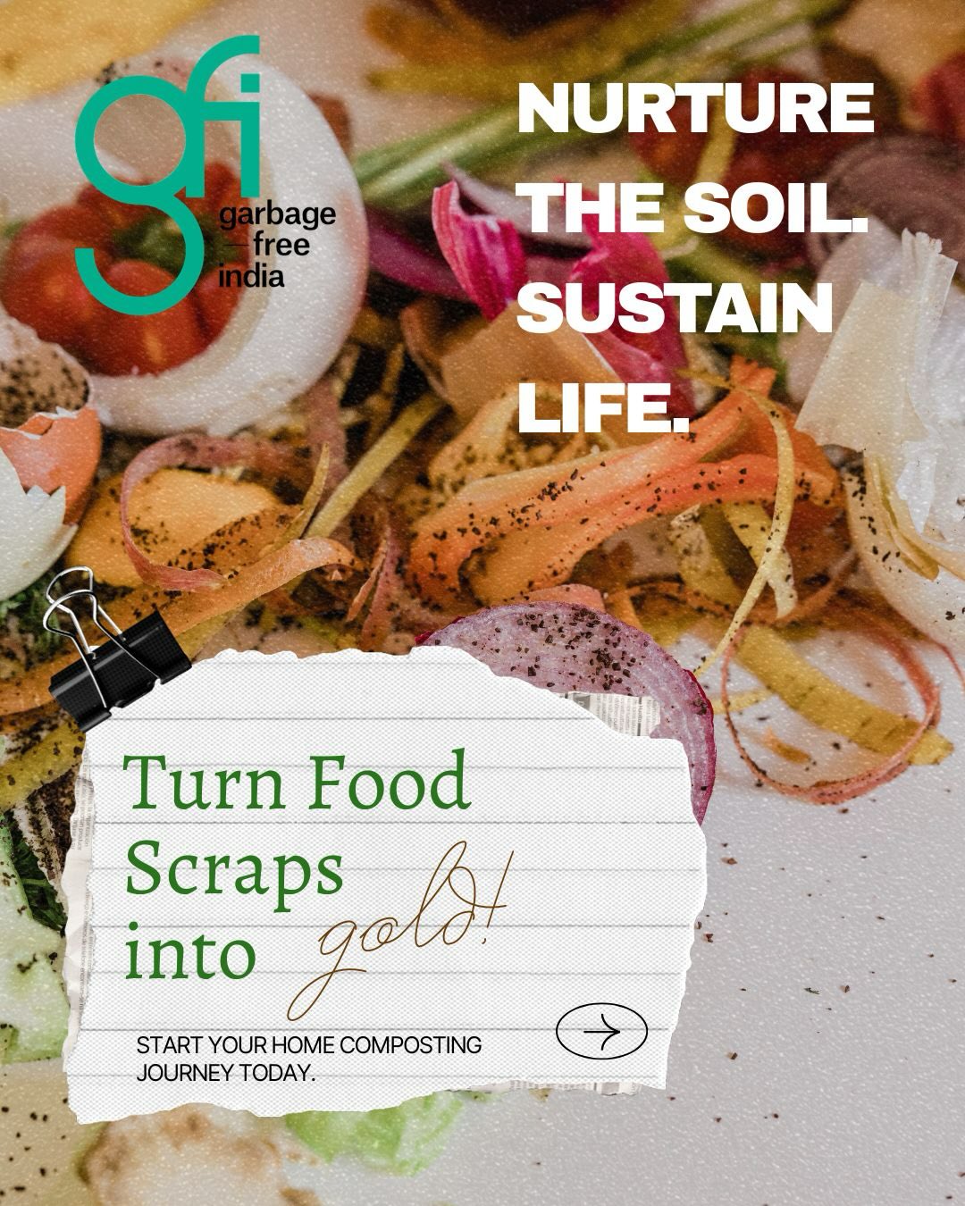 What if your daily waste could bring life back to the soil?
A major part of what we throw away every day is organic fruit peels, vegetable scraps, leftover food. Instead of ending up in landfills and creating pollution, this waste has the potential to become rich, nourishing compost.
Composting is one of the simplest ways to:
🌿 Reduce waste going to landfills
🌍 Cut down harmful emissions
🌱 Improve soil health
🐛 Support biodiversity
It’s not just about managing waste —
it’s about closing the loop and giving back to nature.
And the best part? You can start this right at home.
Stay tuned tomorrow we’ll show you how to start composting easily at home.
#GarbageFreeIndia #InternationalCompostingWeek #WasteToWealth #CircularEconomy #SourceSegregation ZeroWasteIndia SustainableLiving OrganicWaste Composting SoilHealth ClimateAction SwachhBharat RecycleIndia DecentralizedWaste WasteManagement Biodiversity SustainableCommunities