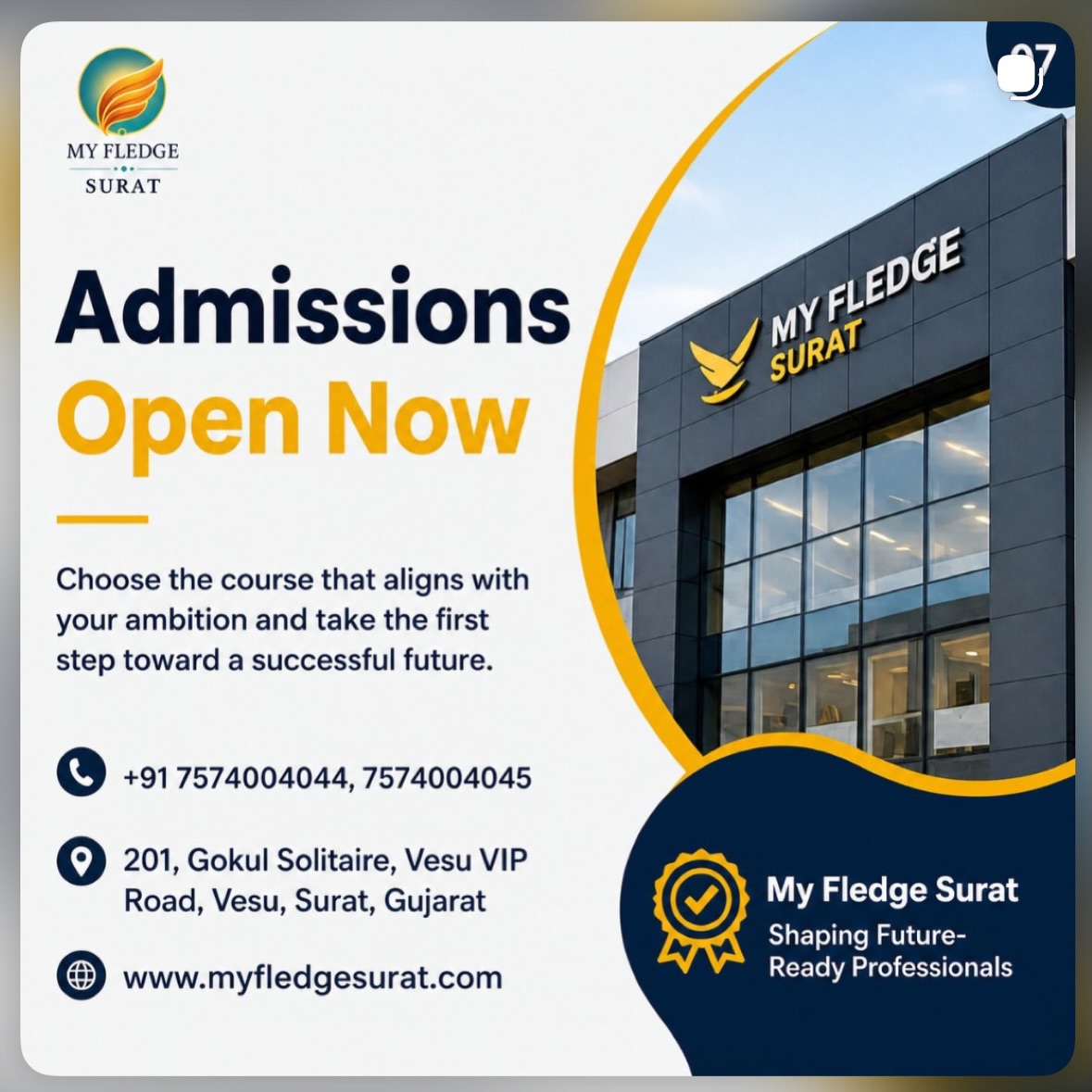 #myfledge #myfledgesurat #aviation #hotelmanagement