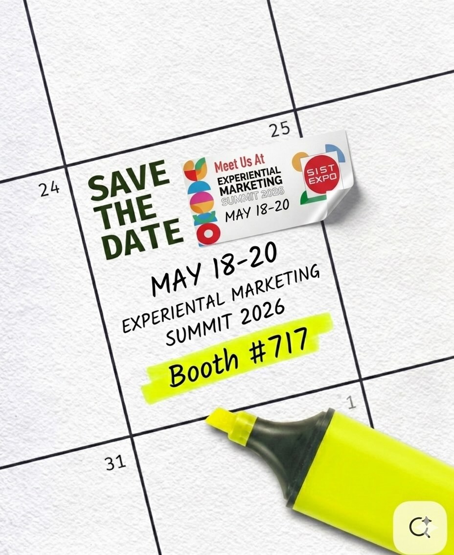 We’re heading to Las Vegas 🎰✨ Join us at the Experiential Marketing Summit 2026 and discover how we bring brands to life through unforgettable experiences.
From concept to execution, we make it happen.
📍 Booth #717
Let’s connect, collaborate, and create something amazing together.
#SISTEXPO #ExperientialMarketing #TradeShows #BrandExperience