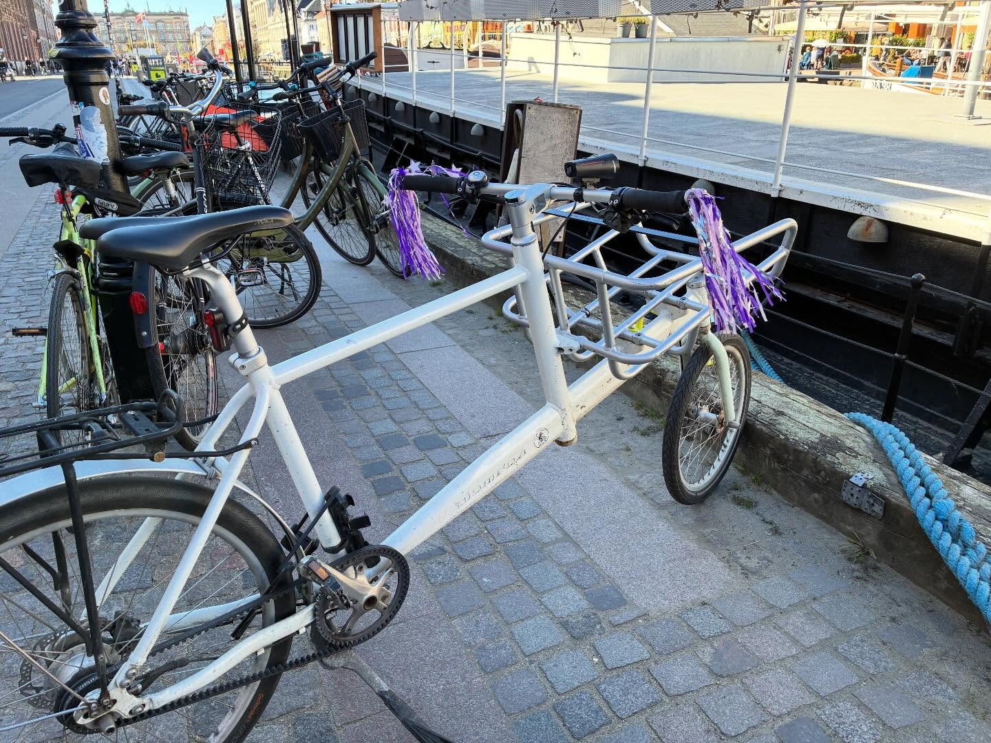 I really like the Christiania cargo bikes and these stretch bikes in particular, may need to try and fabricate one. 👍🏻