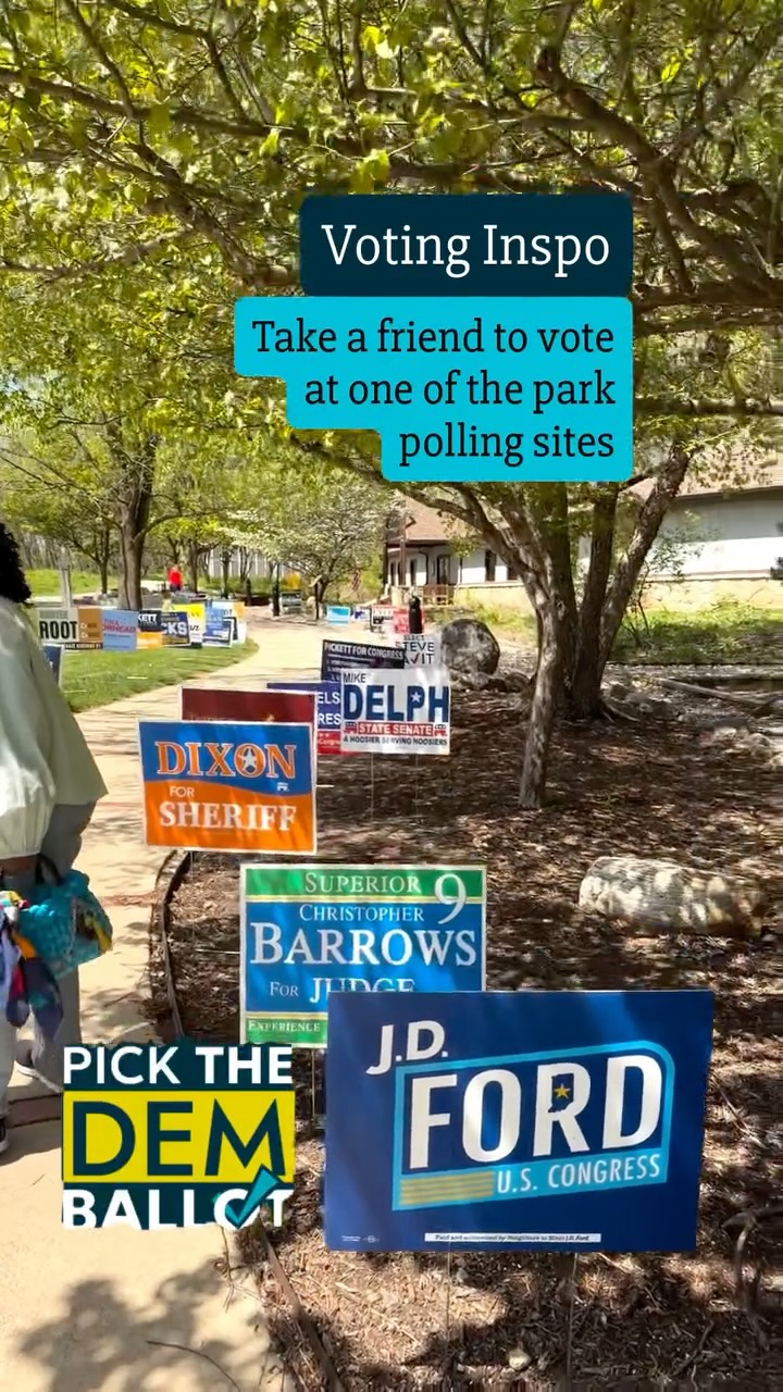 One of the many perks of early voting is having the choice to visit one of our lovely HamCo parks while you’re at it. (This footage is from Cool Creek Park.)
So grab your friends, grab your ID, put on those comfy shoes, and Pick the Dem Ballot then head for a nice nature walk.