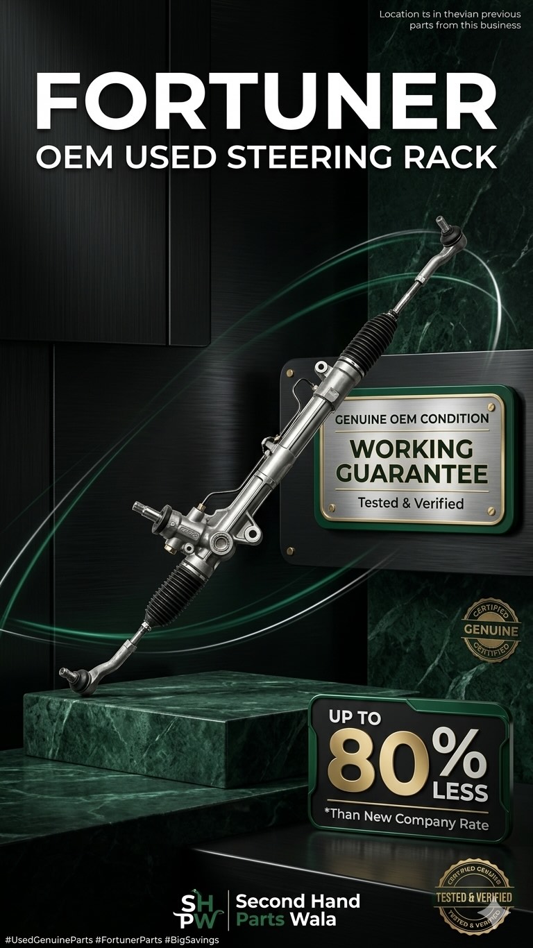 Fortuner Sigma Steering Rack —
Company price will shock you… but the smart buyers already know the game.
We’re offering Used OEM Steering Rack in immaculate condition —
Fully tested ✔
Smooth working ✔
No compromise ✔
Why pay 70K when you can get the same OEM part at 75–80% LESS?
📦 Pan-India delivery available
📍 Jammu office visit available
DM ‘RACK’ for price & availability before stock is gone 💥
Keywords: [Fortuner steering rack
Sigma steering rack
OEM steering rack Fortuner
Used car parts India
Fortuner repair cost
Toyota Fortuner parts
Steering rack replacement India
Affordable OEM parts
Car maintenance India
SecondhandPartsWala
#fortunerowners #oemparts #carrepairindia #carpartsindia #secondhandpartswala