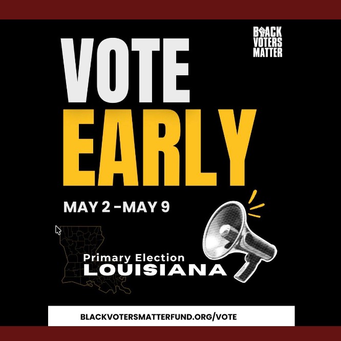 May 4, 2026
#ourvoiceourvote
DON’T BE FOOLED — THE ELECTION IS STILL HAPPENING 🚨
Yes, you are still voting on May 16, and early voting begins Saturday, May 2. Even with changes affecting the U.S. House
Congressional races, the rest of the election is still moving forward and your vote absolutely still matters.
On your ballot, you’ll STILL be voting DOWN THE BALLOT for the U.S.
Senate, Public Service Commission, BESE, five constitutional amendments,
and local races. You can view your sample ballot here:
pcej.org/SampleBallots
The U.S. House races will still appear on the ballot, but state officials are
currently indicating those votes are not expected to be counted. That makes
it even more important to show up and vote in every other race and measure
that will directly shape our communities. These five constitutional
amendments in particular will have long-term impacts on schools, funding,
local services, and political power across the state, especially in Black and
marginalized communities. So the bottom line is simple: go vote, start early
voting Saturday, vote the entire ballot, and bring five people with you.
This election is shaping schools, funding, and power in our communities for
years to come. Your vote is your power — and skipping this election is not an
option.
Check your voter status and make sure you are prepared: