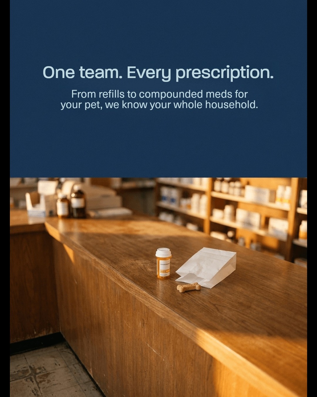 Think a local pharmacy can't do it all? At Port Family Pharmacy, we connect your prescriptions, pet meds, and wellness needs with one trusted team. Personalized care that truly knows your household. Stop by or give us a call today!