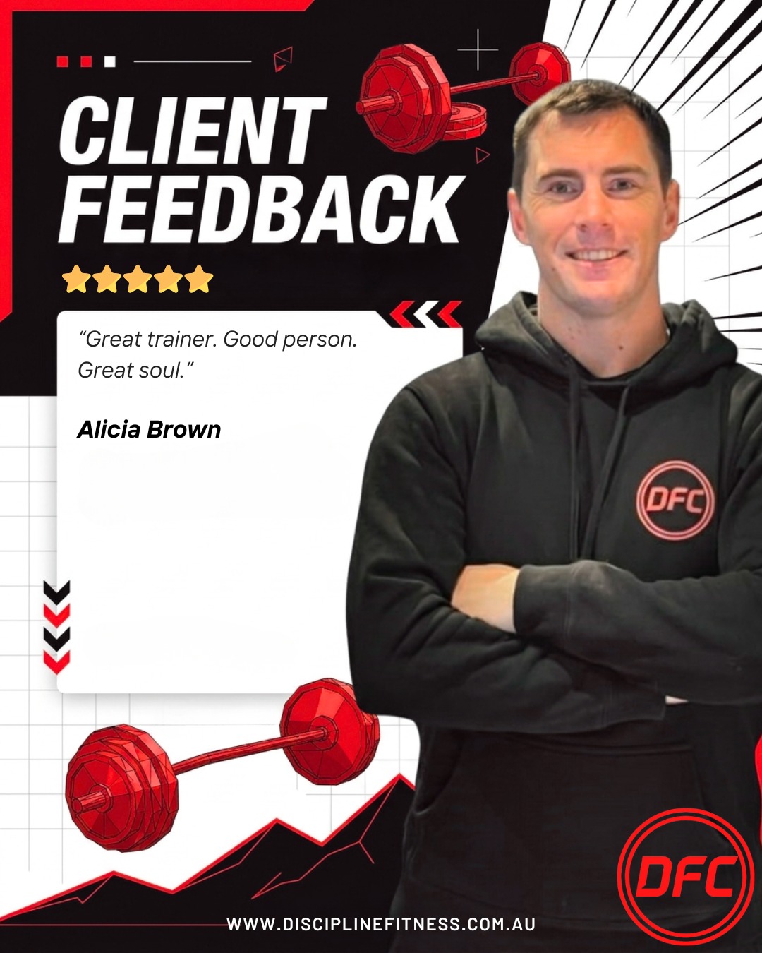 Truly appreciate these kind words, it means a lot.
But more than anything, respect to you for the effort, the consistency, and the mindset you bring. That’s where real progress comes from.
Here to guide, but you’re the one doing the work every single day. This is what the purpose of being the Discipline Fitness Coach is all about.
#TheDisciplineFitnessCoach