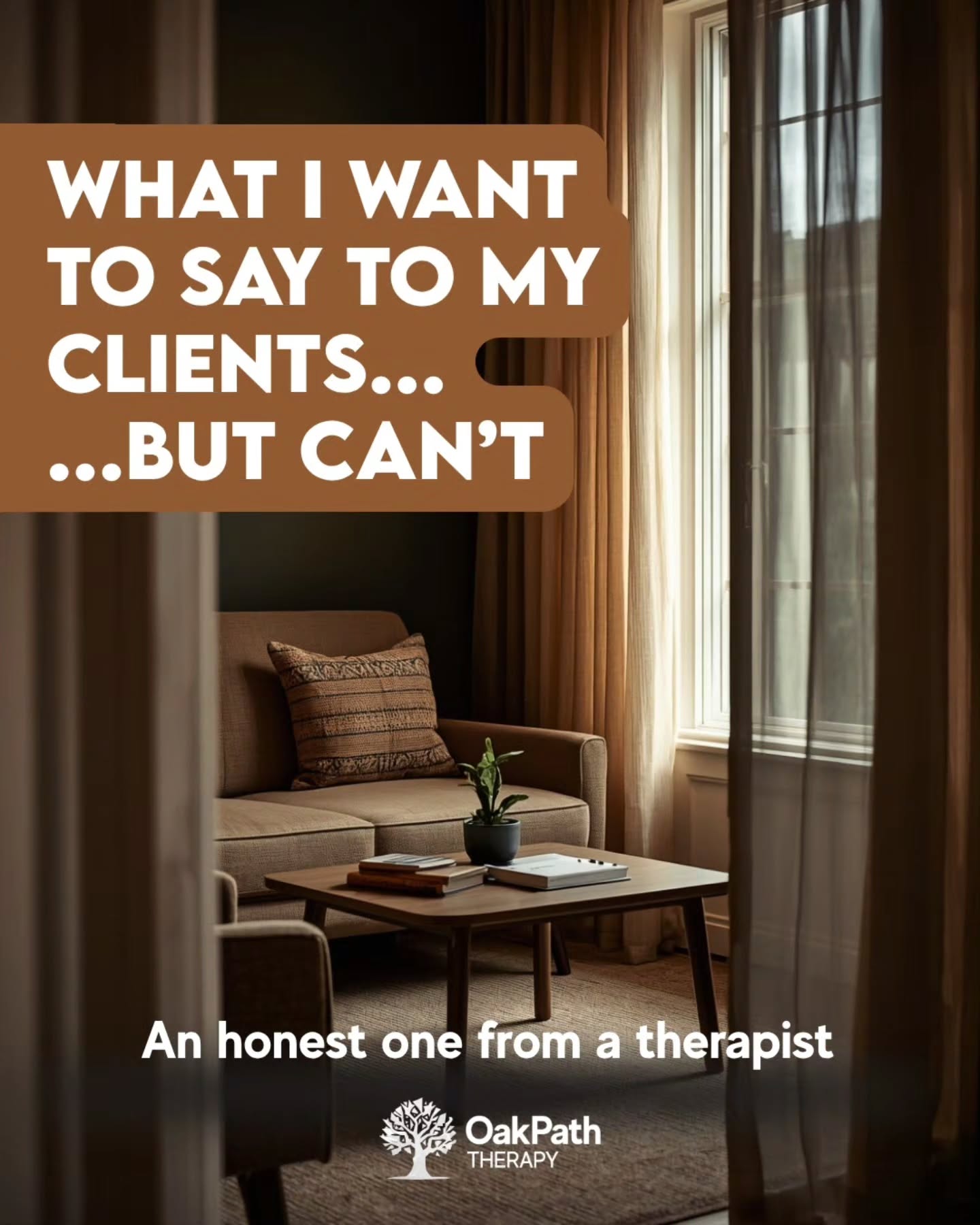 There are things I hold in the room that I wish I could just say out loud.
So here they are.
Swipe through 👉
You are not too much. You are not broken. You are not wasting my time by showing up even when it felt impossible.
The therapeutic relationship has a frame for a reason, and I respect that. But within that frame is something real. I think about your sessions. I root for you. And I genuinely want things to go well for you, not just in the hour we share, but in the rest of your week too.
If you've ever sat in a therapy room and wondered what your therapist was really thinking, it's probably something like this.
Save this if it resonates. Share it with someone who needs to hear it.
🌿 OakPath Therapy | Person-Centred Counselling for Queer, POC and Neurodivergent Adults | London & Essex | OakPath.co.uk
#TherapistThoughts #WhatTherapistsWantToSay #MentalHealthAwareness #OnlineCounselling #TherapyWorks