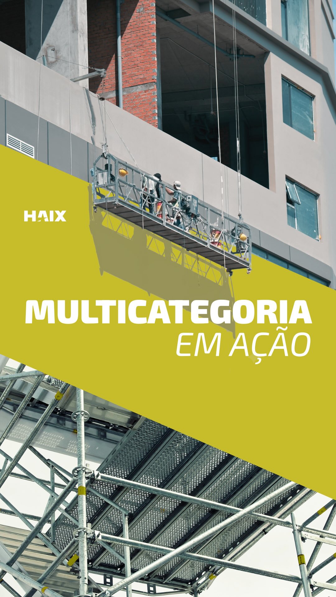 Quantos fornecedores você precisa acionar para completar o seu canteiro de obra?
Andaime, plataforma, balancim, torre de iluminação — “Multicategoria” não é só um termo bonito. Na HAIX você resolve tudo em um só lugar: um contrato, um padrão de entrega, um ponto de contato.
Sem retrabalho de gestão.
Menos fornecedor. Menos risco. Mais obra andando.
#locacaomulticategoria #trabalhoaltura #gestaodeobras #HAIXRental #construcaocivil