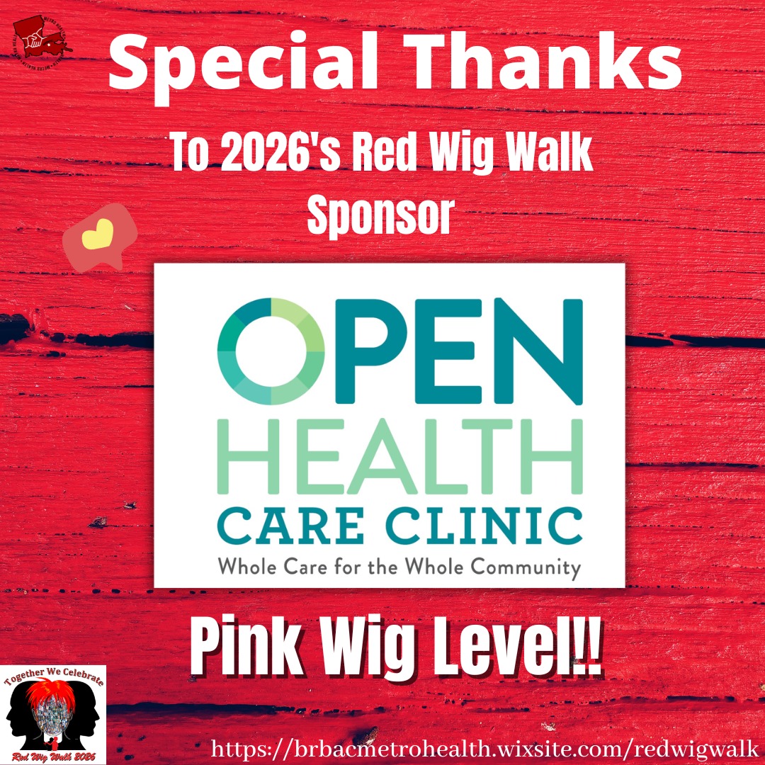 Special thanks to @openhealth for being a Pink Wig Sponsor for this year's Red Wig Walk. Register for your chance to be a part of the movement and to win $50 cash!
https://brbacmetrohealth.wixsite.com/redwigwalk
#redwigwalk #brmetrohealth #FreePrizes #TogetherWeCelebrate