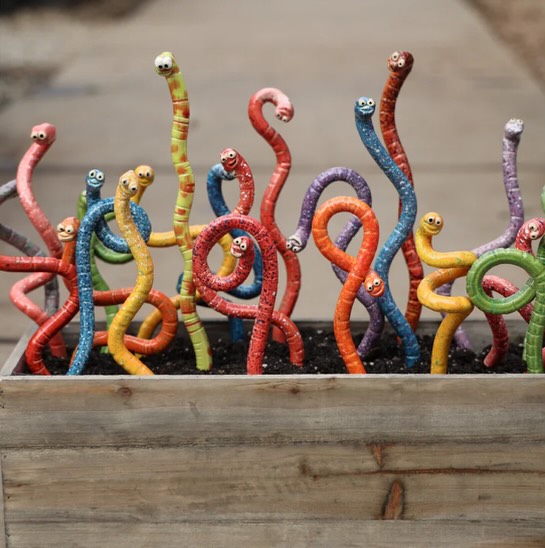 We got worms! And they are so darn cute!!🪱
#worms #ceramic #garden