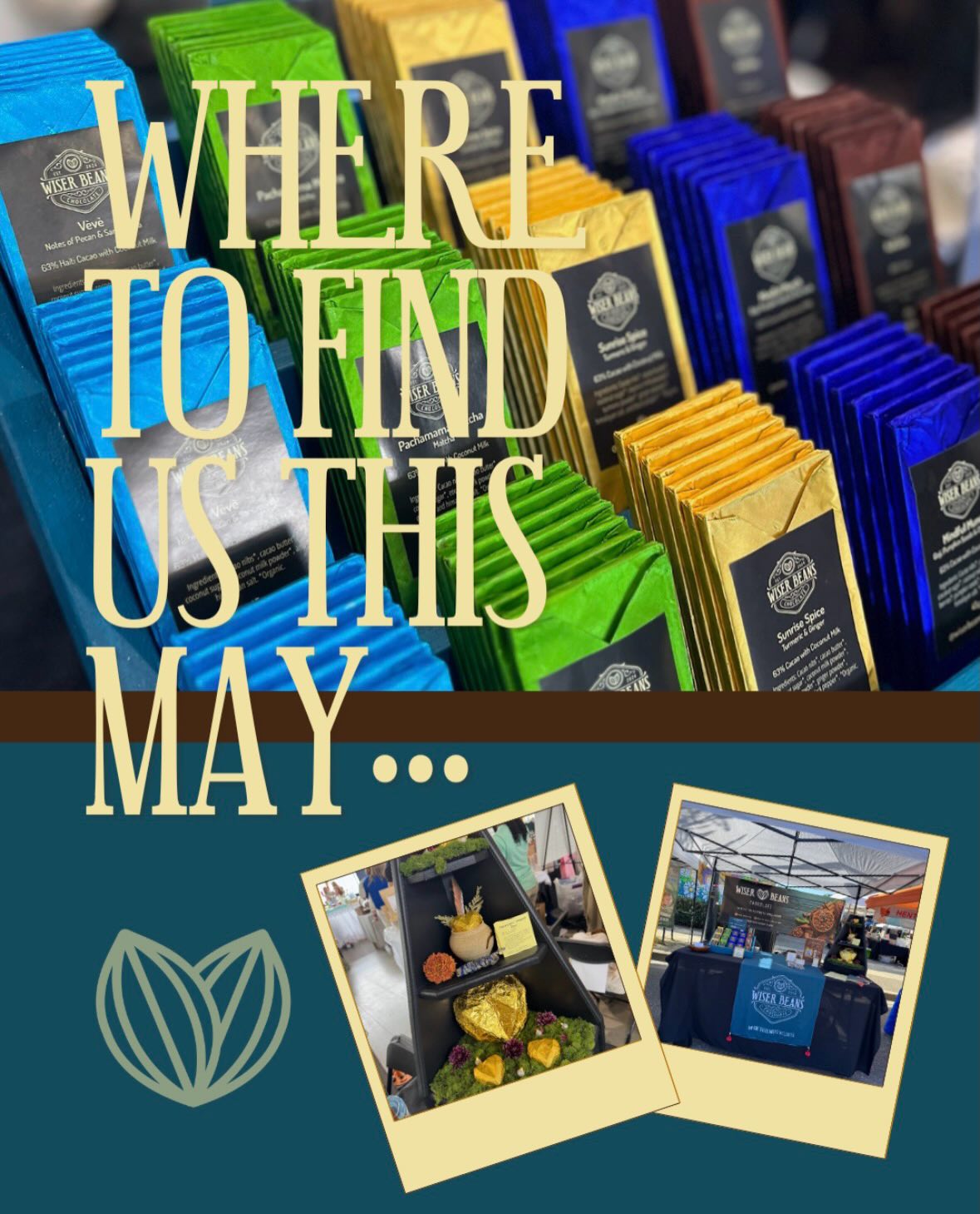 May is here, and I’ll be out in the community sharing handcrafted chocolate made with intention, nourishment, and a little bit of magic✨🍫
Each market is more than just a place to shop- it’s a space to connect, slow down, and experience cacao in a whole new way.
Come taste, explore, and feel into what your body’s been craving. Look forward to seeing familiar faces and meeting new ones along the way! 🤎
Swipe over to find where I’ll be this month ->
.
.
.
#organicchocolate #beantobar #wheretastemeetswellness #wholeingredients #cacaomedicine