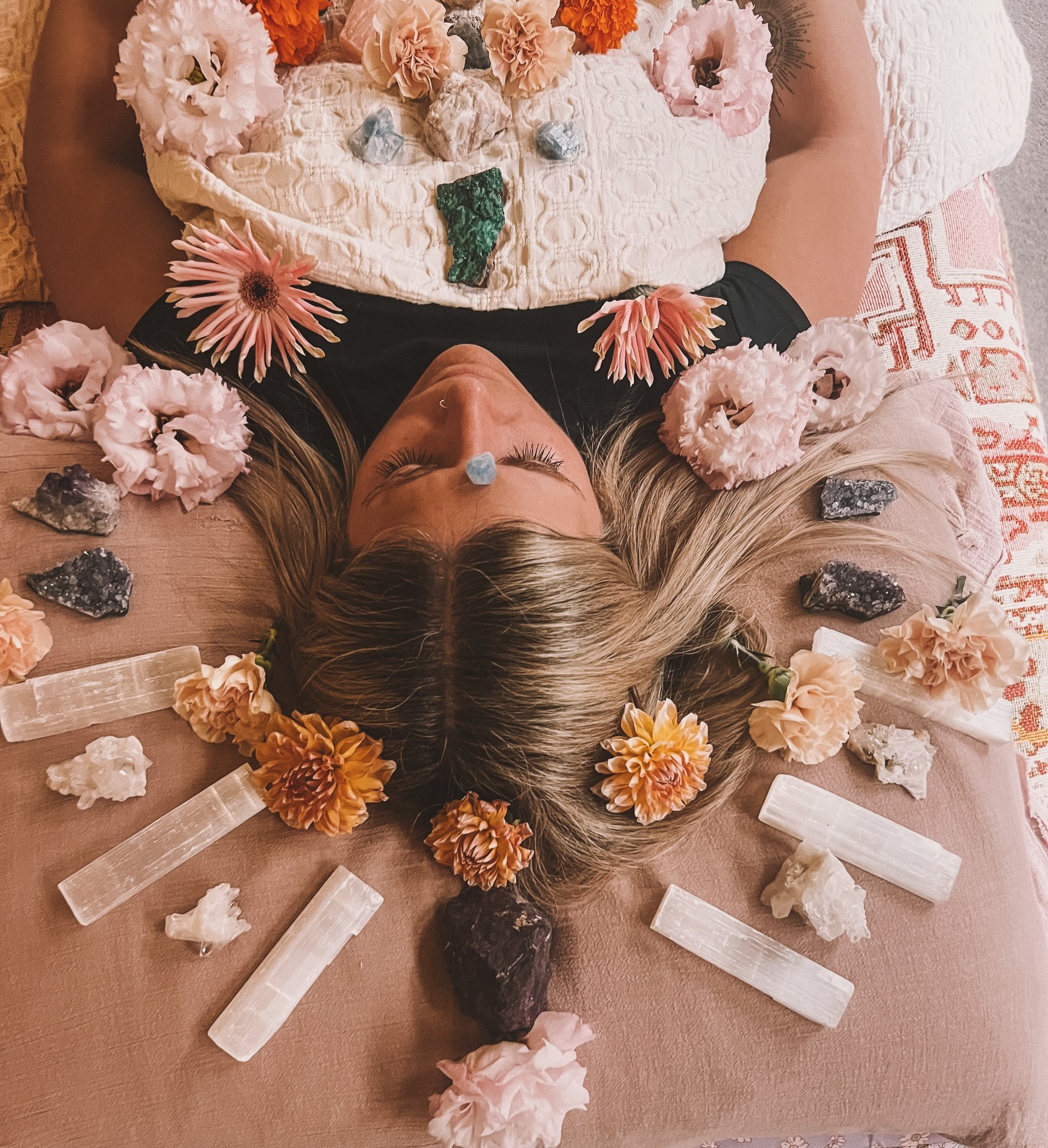 Just a woman…
breathing…
opening…
coming home to herself 🌿
