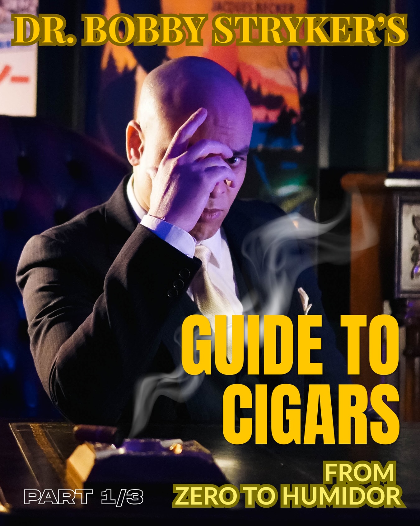 Bond did it. Hannibal did it. Arnie did it. And now Dr. Bobby Stryker is going to tell you everything about it. 🎬🥃
Part 1 of The Gentleman’s Cigar Masterclass is live.
We start at the beginning — the mystique, the movie icons that defined a generation, and everything you need to know about cigars and humidors before you buy your first stick.
This is a 3-part series. Part 2? An ST Dupont Limited Edition Trinidad lighter unboxing. Part 3? We go inside a cigar lounge.
Zero experience needed. Zero snobbery. Just class, knowledge, and a little smoke. 🔗 Link in bio.