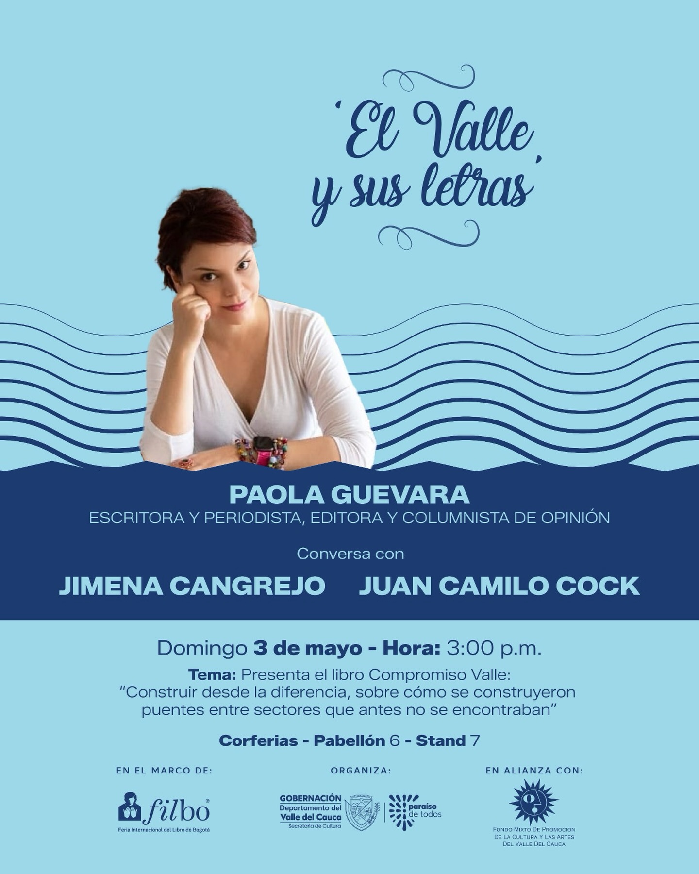 Este 3 de mayo te invitamos a un encuentro alrededor de historias que hablan de colaboración, confianza y trabajo compartido en el Valle del Cauca.
En el marco de la Feria Internacional del Libro de Bogotá, presentamos “Construir desde la diferencia: así lo hicieron empresarios, líderes sociales y fundaciones en el Valle del Cauca”, un libro que recoge aprendizajes y experiencias que se han tejido junto a muchas voces y procesos del territorio.
Una conversación para reconocer lo que se viene construyendo entre muchos y seguir sumando a lo que viene.
📍 Corferias – Pabellón 6, Stand 7
🕒 3:00 p.m.
Te esperamos.
#TodosSomosCompromisoValle