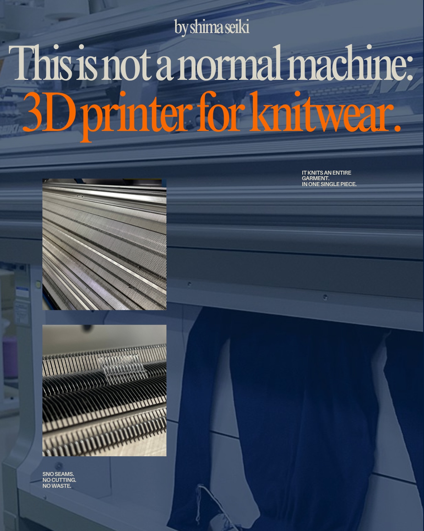 Most people think knitwear is made from separate pieces that are later sewn together. And that’s correct!
But some machines work differently.
Wholegarment machines knit the entire garment in one piece, directly from the yarn.
No seams.
Less waste.
More comfort.
Yes, like a 3D printer for knitwear!!
This technology is often used for premium knitwear, babywear, and high-end garments, where fit and softness matter the most.
Save this post if you’re building a fashion brand and want to understand how knitwear production really works.
And if you’re looking for a Made in Italy knitwear manufacturer, feel free to send us a message and tell us about your project 📥🧵
#knitwearmanufacturer #madeinitalyfashion #wholegarment #customknitwear #italianmanufacturing