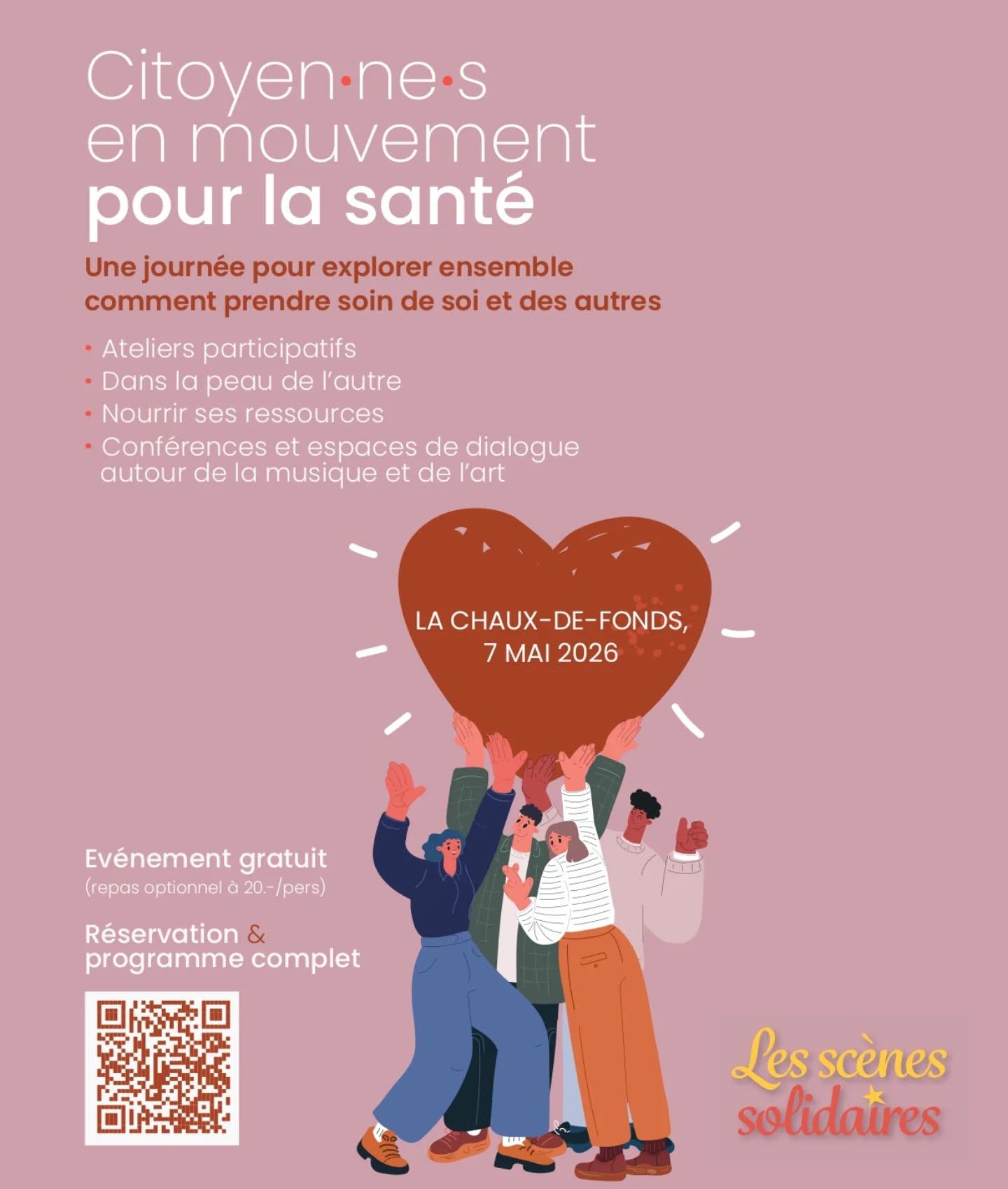 Jeudi 7.5.26 journée entière de sensibilisation à la santé mentale 🌟
J'y animerai un atelier à 14h @lacoquille2300 :
"Se mouvoir et s'émouvoir : le mouvement pour (re)tisser des liens."
Vous êtes toustes bienvenu.e.s, c'est gratuit, il suffit de s'inscrire sur
www.scenessolidaires.ch
Je me réjouis de vous accueillir et de partager ensemble.
@fondationtonsurton @claire.dgd
#santementale #mouvement #corpsesprit #dansethérapie #lachauxdefonds
