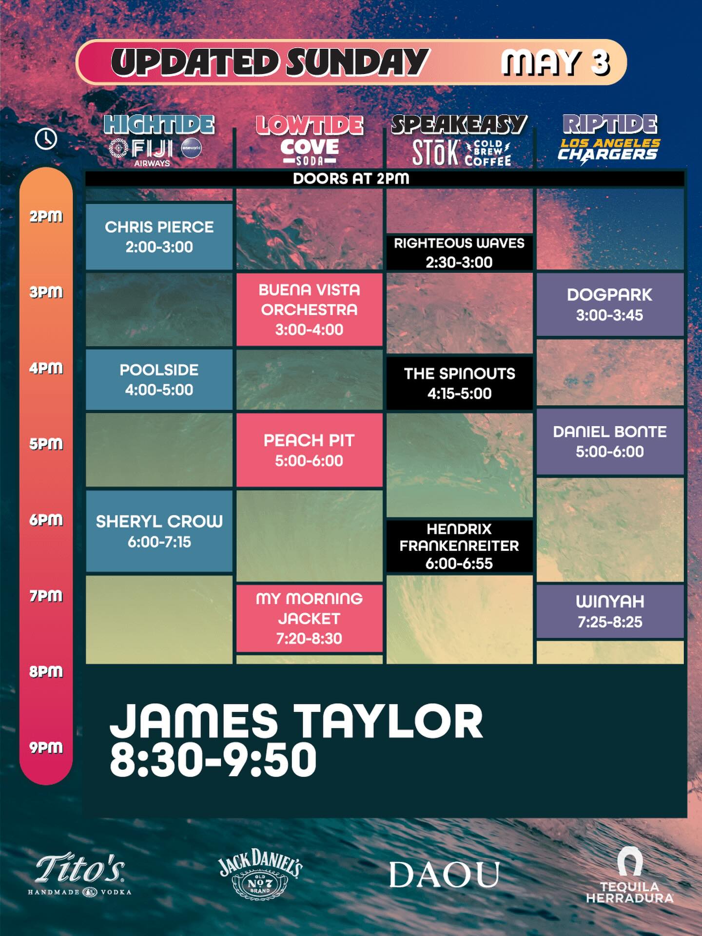 UPDATED SET TIMES. Shoutout to the entire team who worked together to make this happen. BeachLife 4 Ever!!