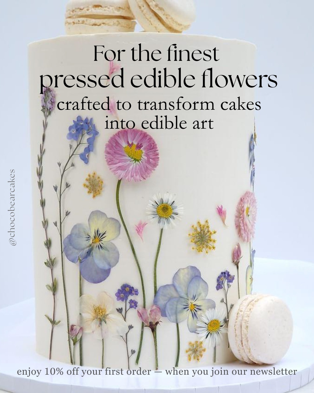 Pressed edible flowers for modern cake design
Enjoy 10% off your first order - sign up on our website
Cake by @chocobearcakes
#pressededibleflowers
#edibleflowersuk
#cakedesign
#weddingcake
#cakeartist
#floralcake
#cakestyling