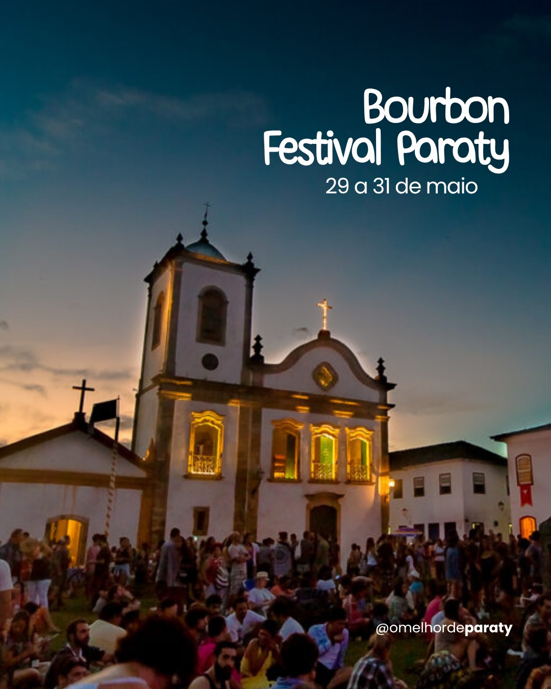 O Bourbon Festival está chegando e Paraty entra no ritmo do jazz.
Shows ao ar livre, clima de inverno e a cidade com uma atmosfera única.
📲 Garanta sua hospedagem com antecedência — poucas vagas disponíveis.