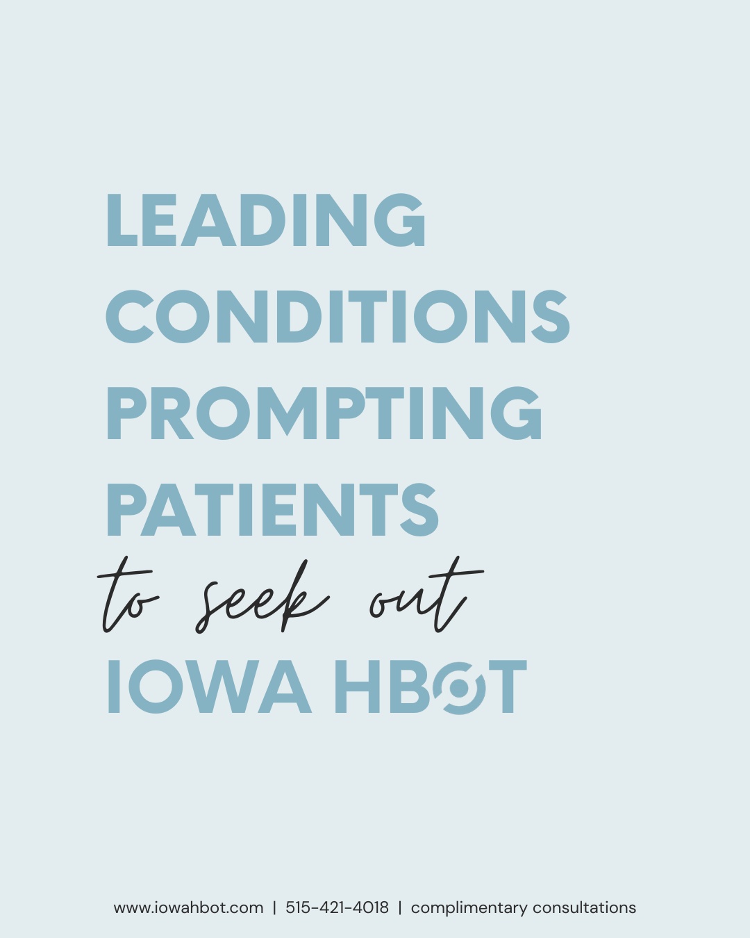 From recovery and healing to cognitive support, hyperbaric oxygen therapy is helping people feel better, faster. But there are so many more conditions and use cases we didn’t have room to fit here.
We just dropped a new blog post that breaks it all down: more conditions, deeper explanations, and what HBOT can really do.
Read the full blog + see if HBOT could support your goals.
https://www.iowahbot.com/post/leading-conditions-currently-prompting-patients-to-seek-out-iowa-hbot
Questions? Text or call 515-421-4018 to book your complimentary consultation. We’re here to help!
#HBOT #HyperbaricOxygenTherapy #IowaHBOT #DSMUSA #Iowa #DesMoinesWellness #HealingNaturally #RecoverySupport #BrainHealth #InflammationRelief #WellnessJourney #HolisticHealth #AlternativeMedicine #HealthOptimization #OxygenTherapy #ChronicIllnessSupport #AthleteRecovery #InjuryRecovery #FeelBetterFaster #WellnessClinic #IowaWellness #HealthBlog