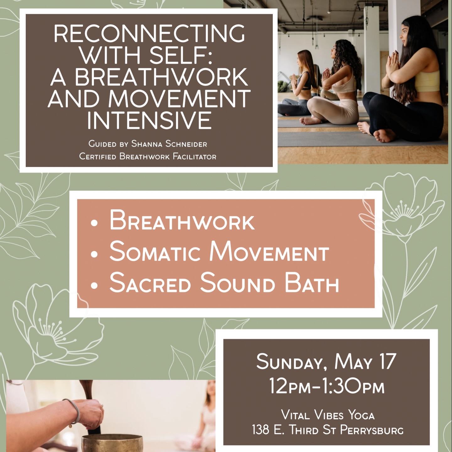 Connecting with Self: A Guided Breathwork and Movement Intensive
This 90 minute workshop harnesses the alchemizing power of breath, movement, and sacred sound for the purpose of reconnecting with our body and spirit.
The combination of these healing practices serves the purpose of clearing out old beliefs that no longer align with our highest path, as well as gaining new clarity about what truly lights up our souls.
Processing anger and fear in the nervous system is essential for keeping ourselves grounded in these current times so that we can act from love, with love, and for love. These exercises build our resilience and open a deep connection to self.
The workshop will conclude with a 30 minute sound bath.
Workshop length: 90 minutes
Investment: $40