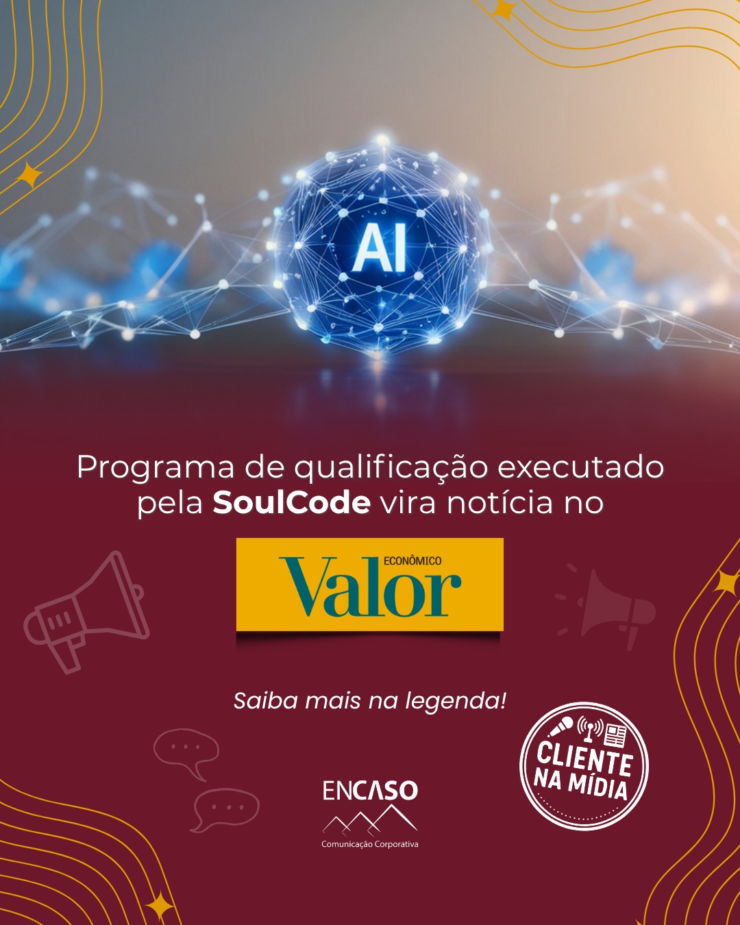A SoulCode (@soulcodeacademy ) é notícia no Valor Econômico (@valoreconomico ) com o programa de capacitação gratuita realizado em parceria com o Google Cloud.
A iniciativa apresenta formação em inteligência artificial generativa, computação em nuvem e cibersegurança, com trilhas em português e foco na preparação para as demandas reais do mercado de trabalho.
O espaço editorial reforça o papel da SoulCode na formação de talentos digitais e na aproximação entre educação tecnológica e empregabilidade.
Sua empresa desenvolve projetos que impactam o mercado, mas ainda não ocupa espaço na imprensa? A Encaso transforma iniciativas estratégicas em presença editorial.
📲 11 99141 3127
✉️ contato@encasocomunicacao.com.br
#EncasoComunicacao #SoulCode #ValorEconomico #MidiaPR #AssessoriaDeImprensa