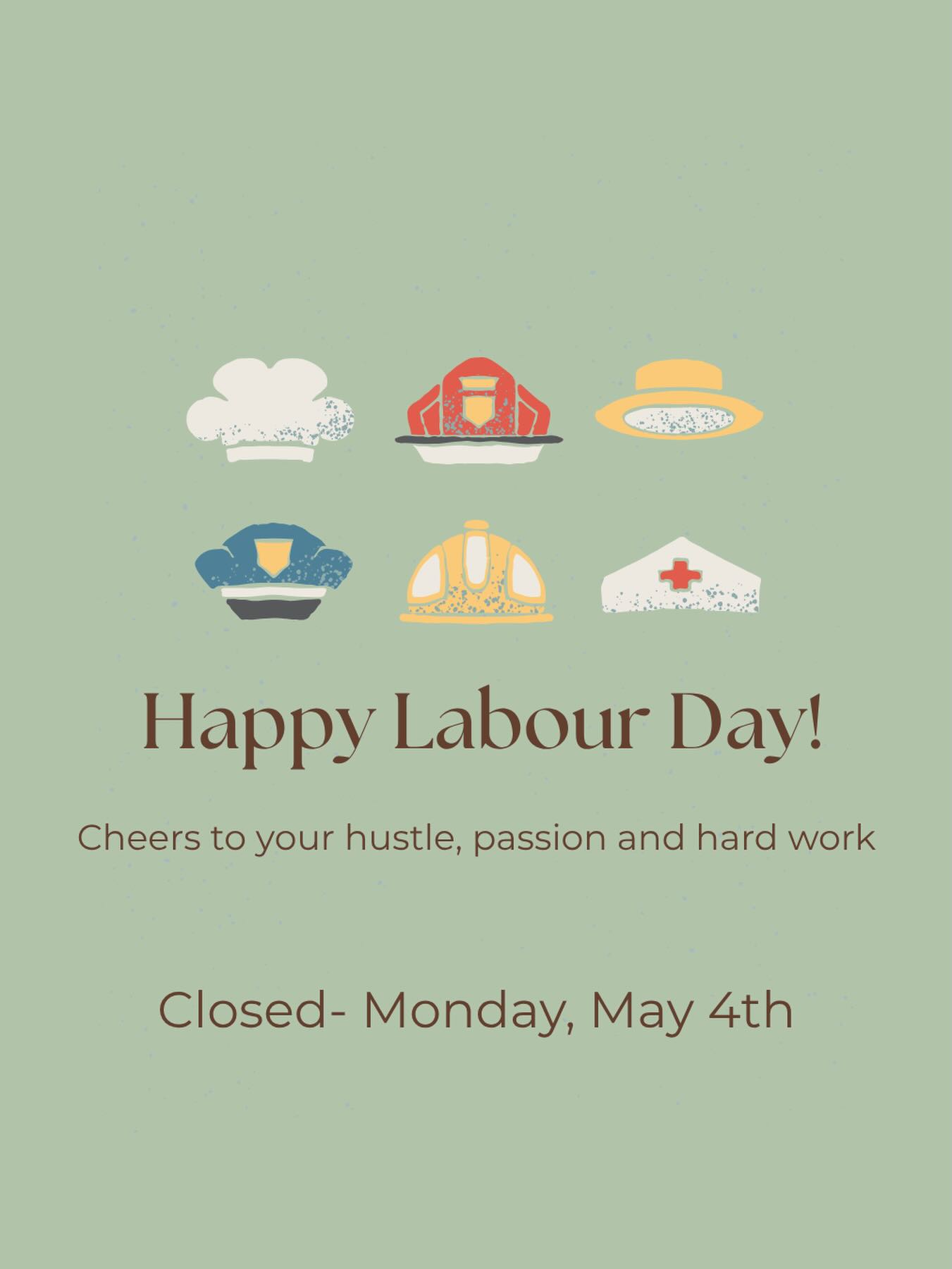 Have a great long weekend ✨
Closed- Monday 4th, return to normal hours Tuesday 5th
